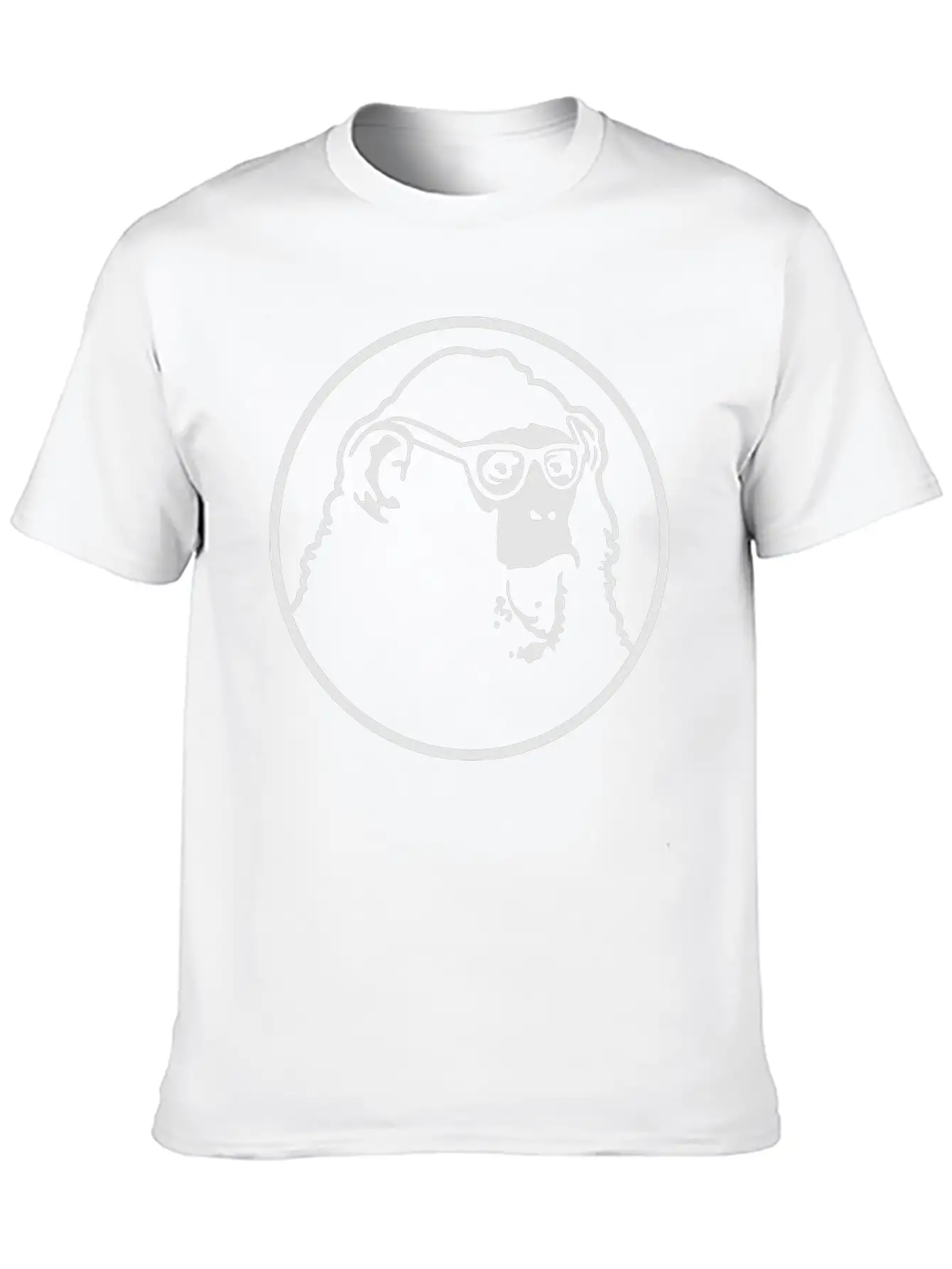 Nerd Ape With Glasses Comfortable Minimalist Graphic Tee – Summer Style Essential