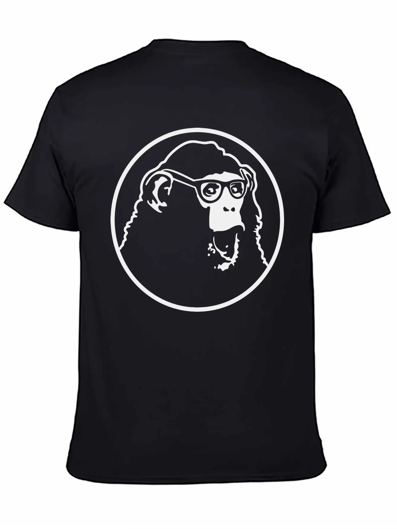 Nerd Ape With Glasses Comfortable Minimalist Graphic Tee – Summer Style Essential