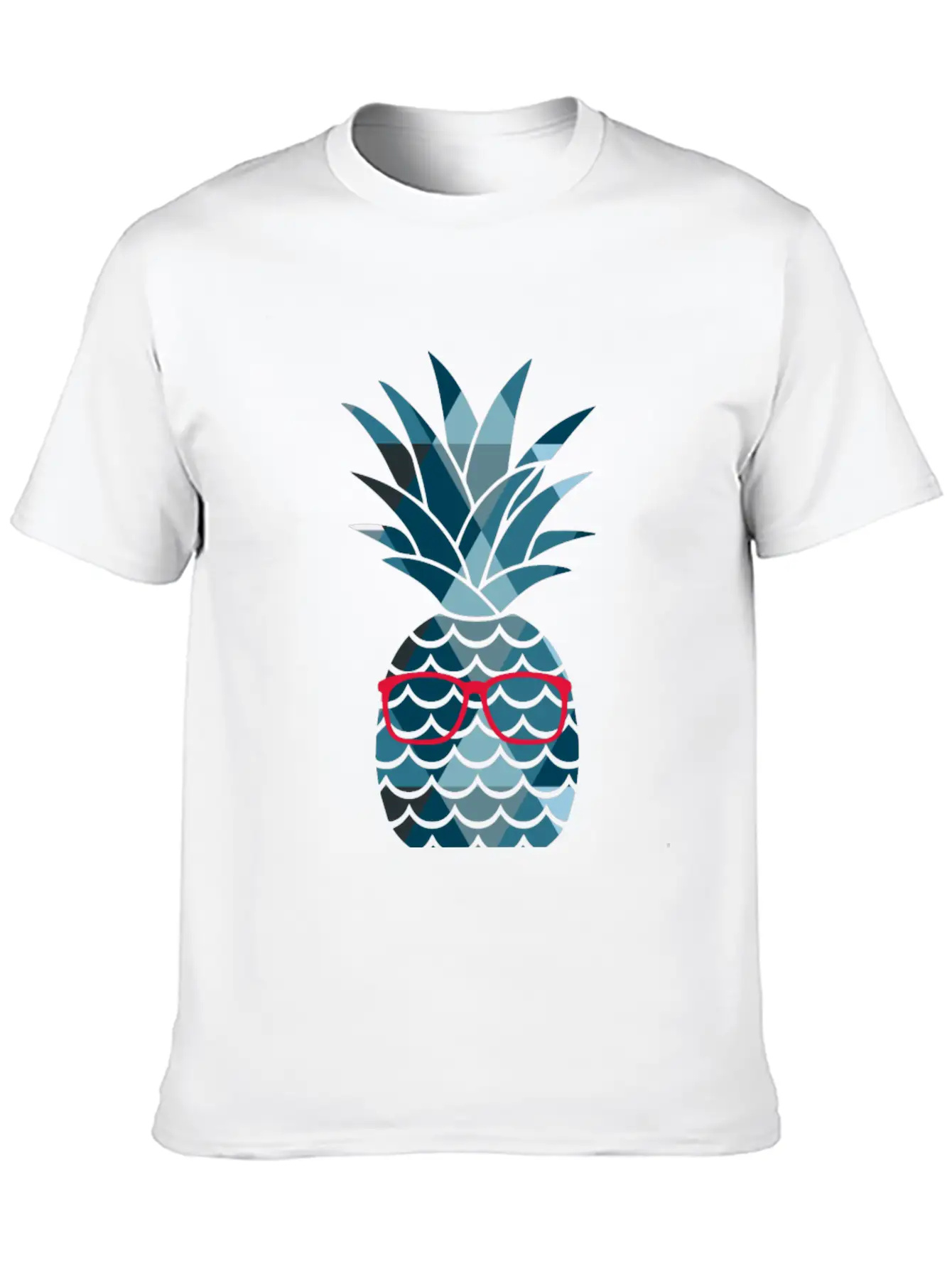 Nerd Pineapple Lightweight Cotton T-Shirt – Daily Comfort Graphic Shirt