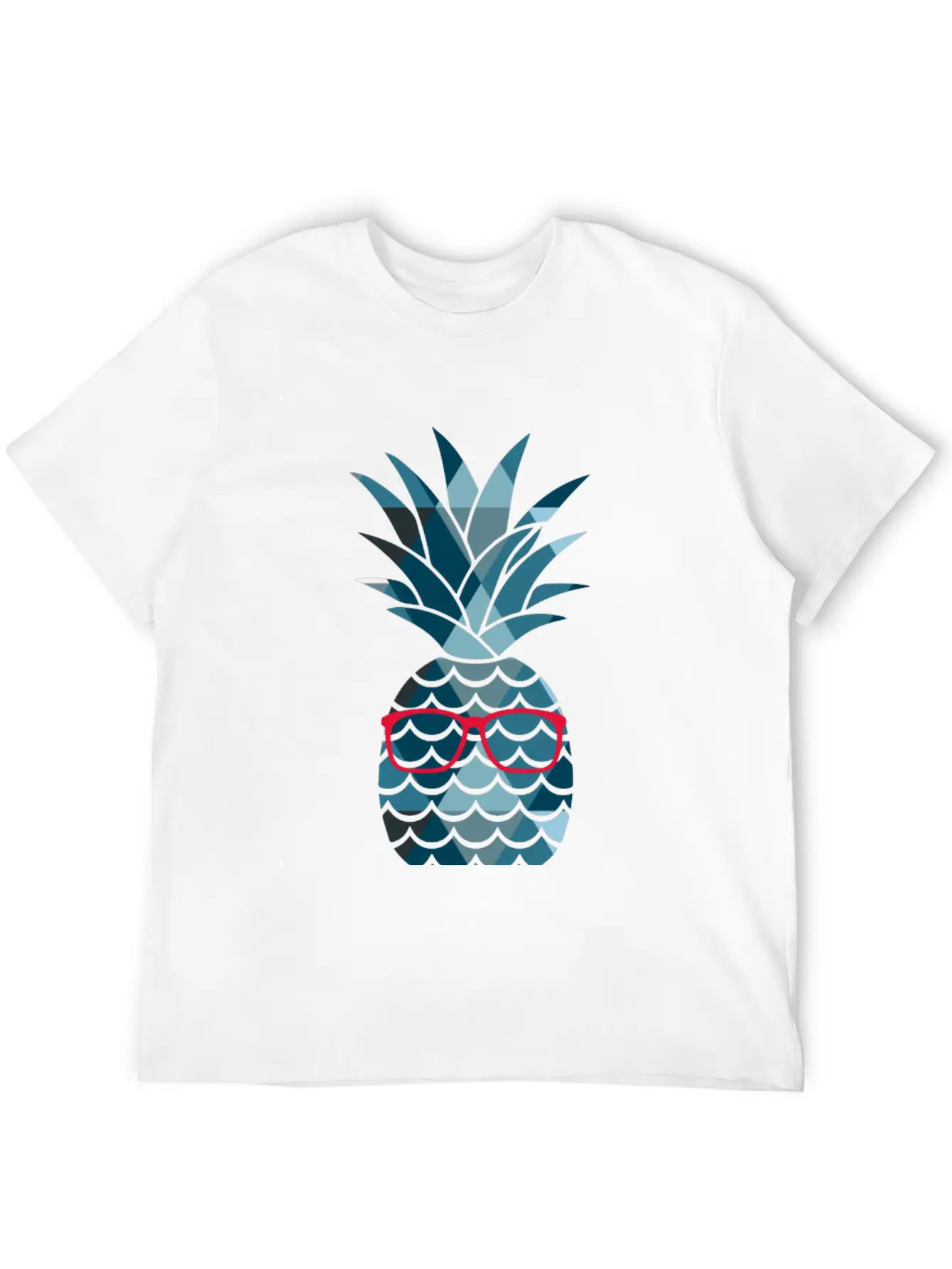 Nerd Pineapple Lightweight Cotton T-Shirt – Daily Comfort Graphic Shirt