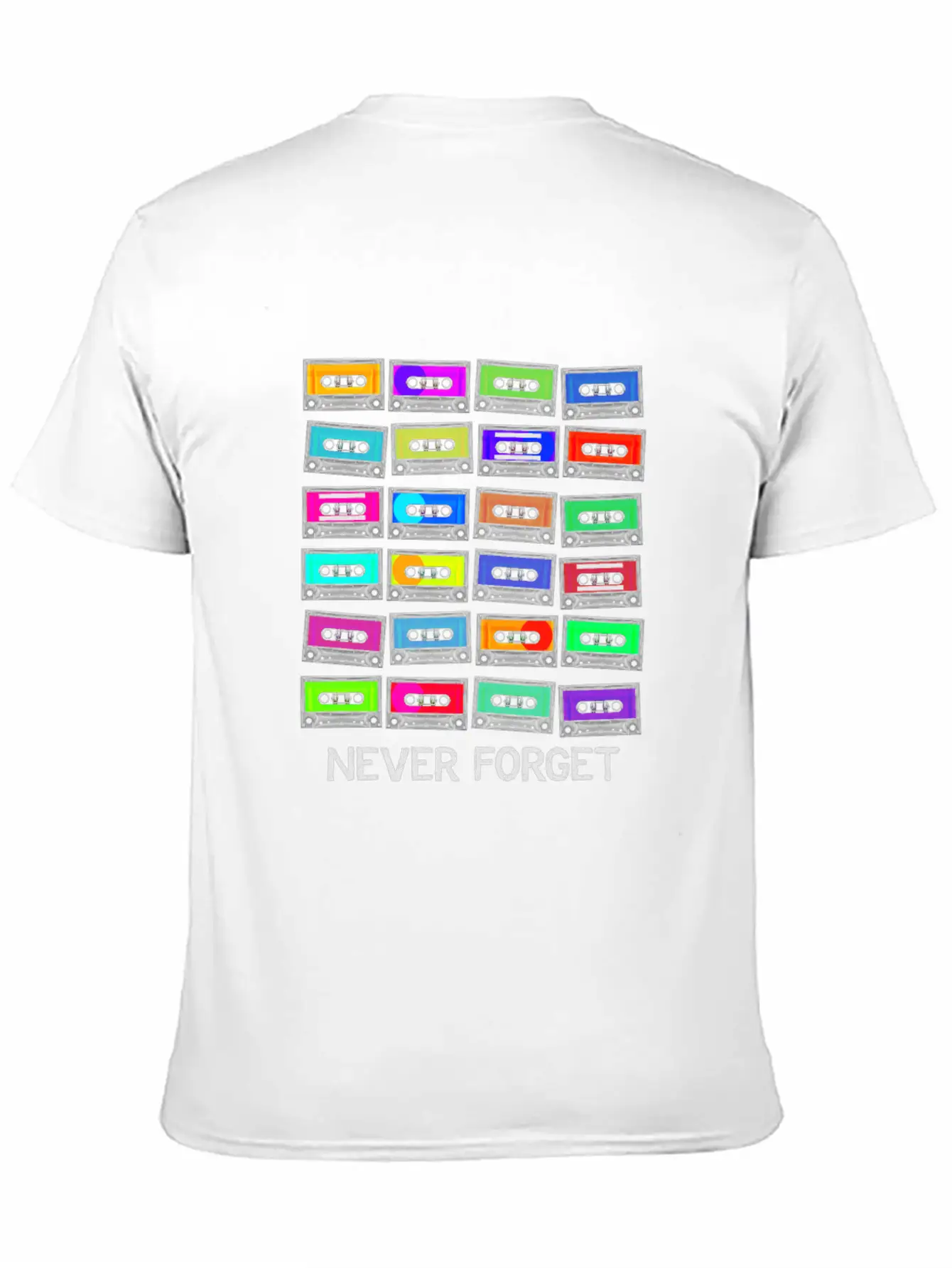 Never Forget Audio Cassette Tape - Never Forget Lightweight Cotton T-Shirt – Daily Comfort Graphic Shirt