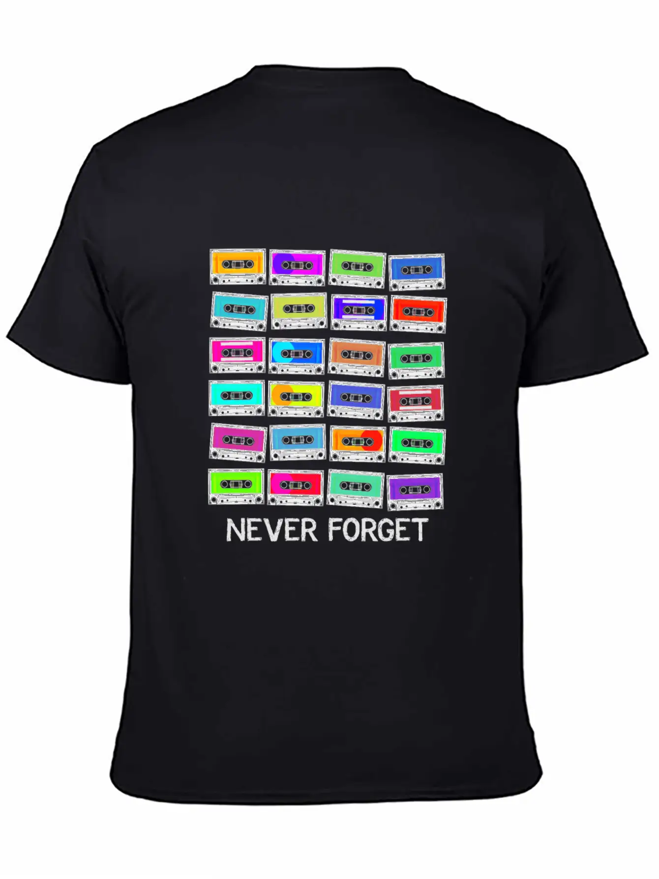 Never Forget Audio Cassette Tape - Never Forget Lightweight Cotton T-Shirt – Daily Comfort Graphic Shirt