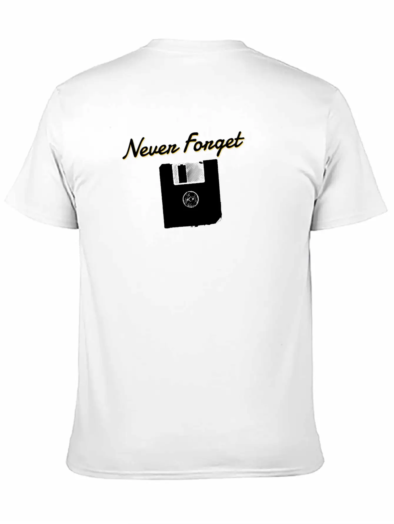 Never Forget The Floppy Disk Lightweight Cotton T-Shirt – Daily Comfort Graphic Shirt