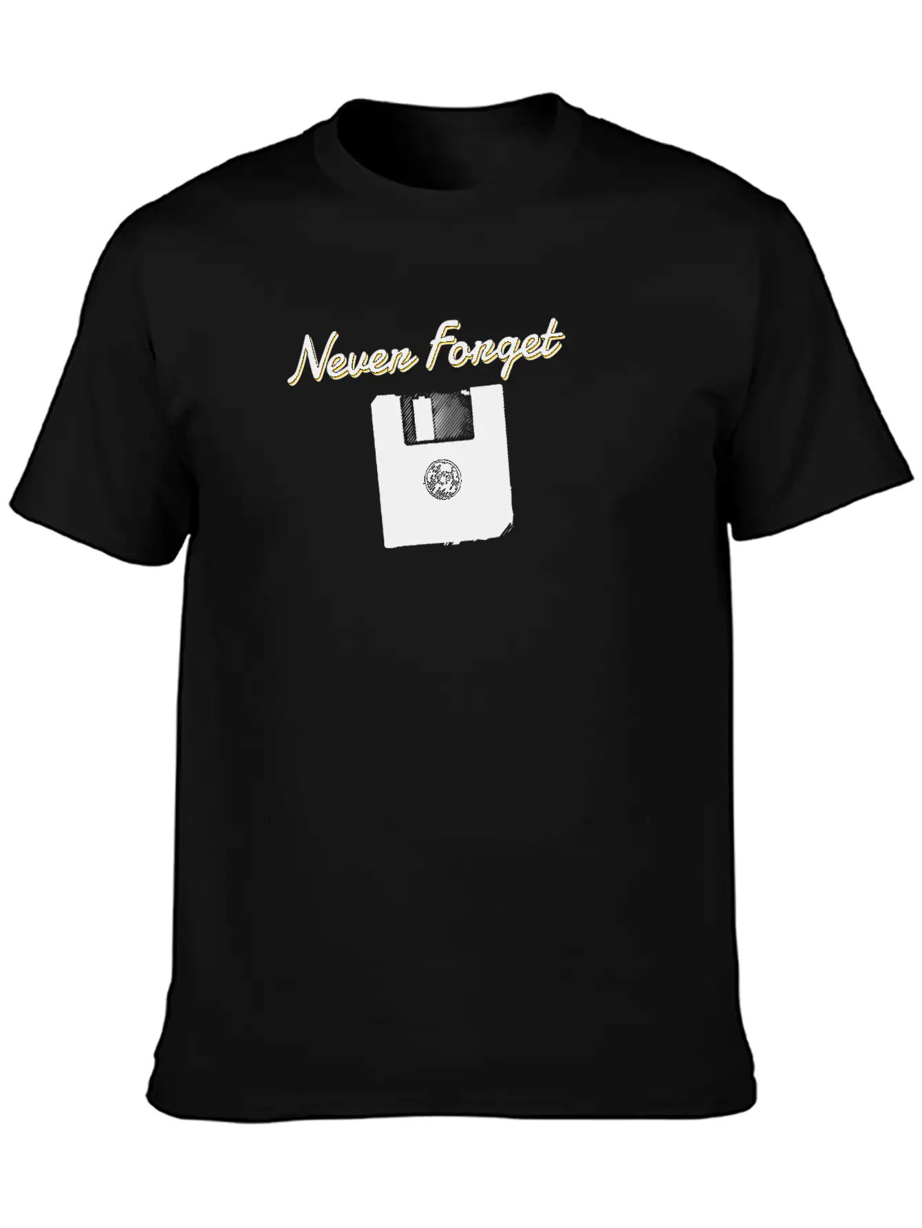 Never Forget The Floppy Disk Lightweight Cotton T-Shirt – Daily Comfort Graphic Shirt