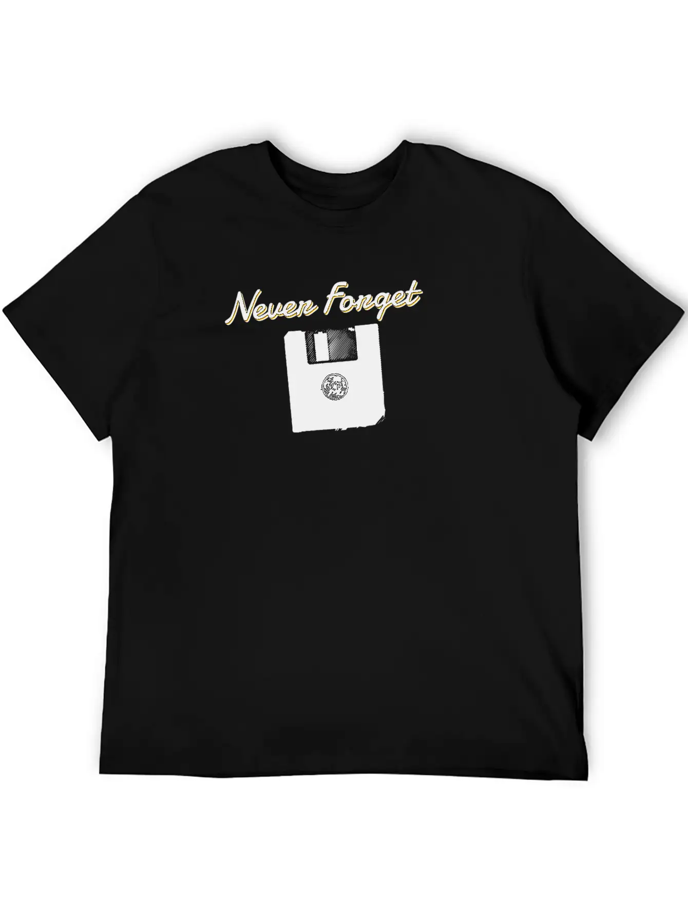 Never Forget The Floppy Disk Lightweight Cotton T-Shirt – Daily Comfort Graphic Shirt