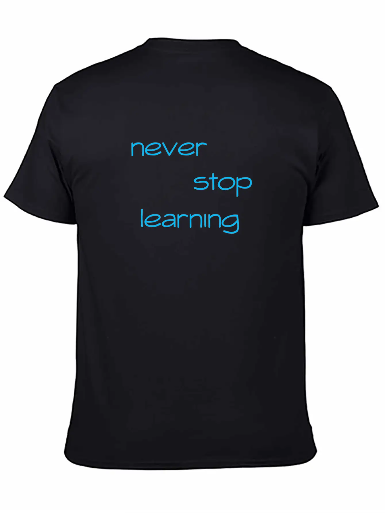 Never Stop Learning Essential Cotton Tee For Daily Outfits – Unisex Style