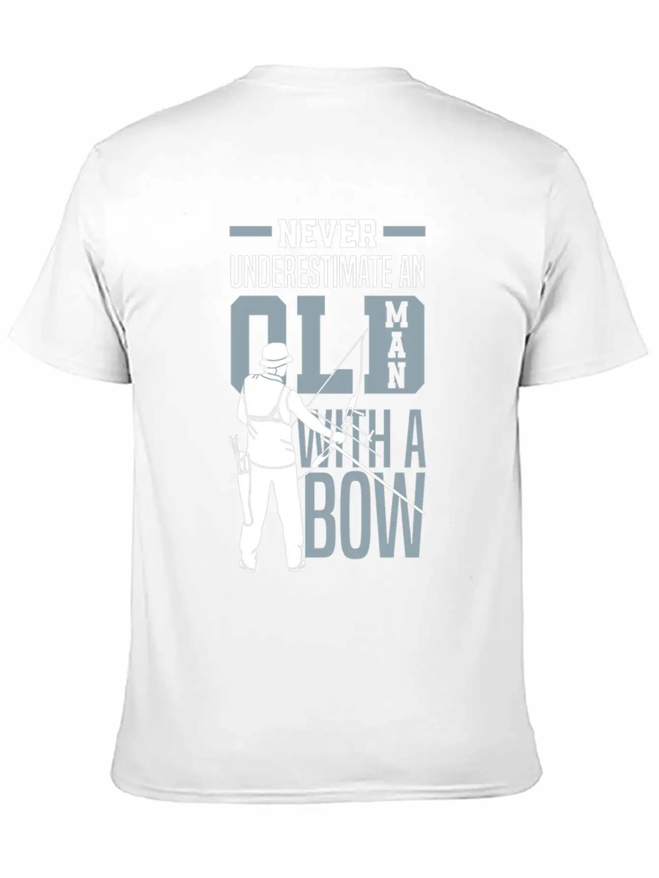 Never Underestimate An Old Man With A Bow Archery Modern Fit Casual T-Shirt – Clean And Versatile Design