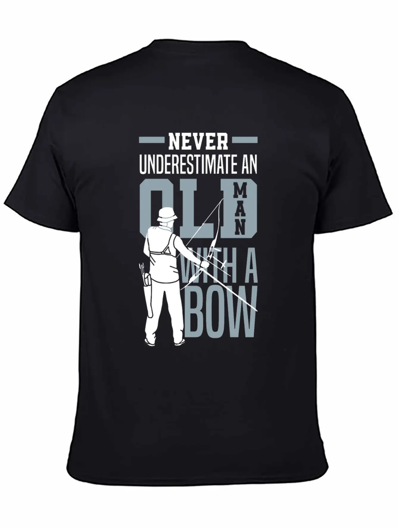 Never Underestimate An Old Man With A Bow Archery Modern Fit Casual T-Shirt – Clean And Versatile Design
