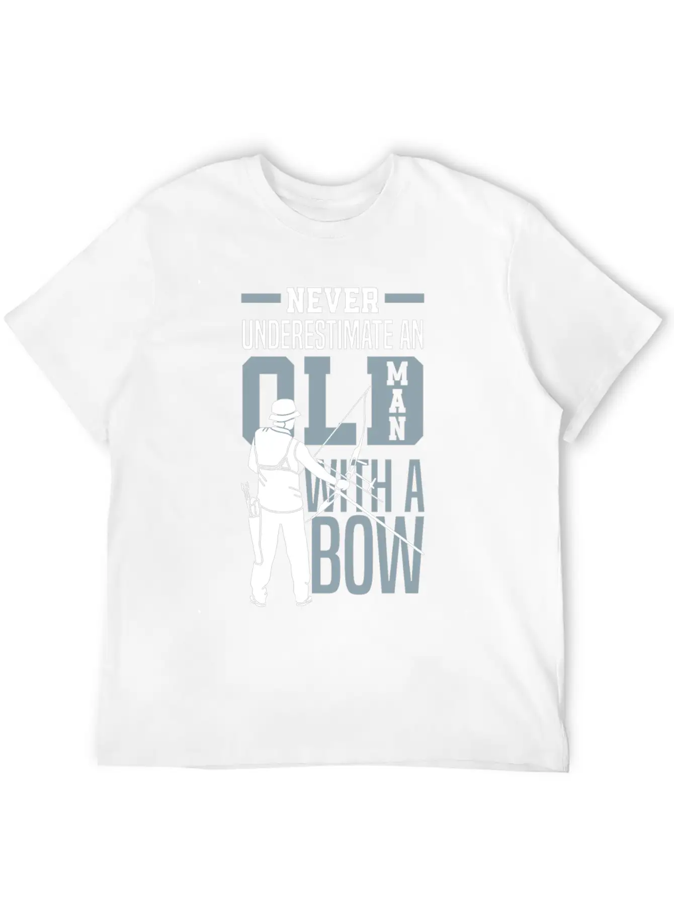 Never Underestimate An Old Man With A Bow Archery Modern Fit Casual T-Shirt – Clean And Versatile Design