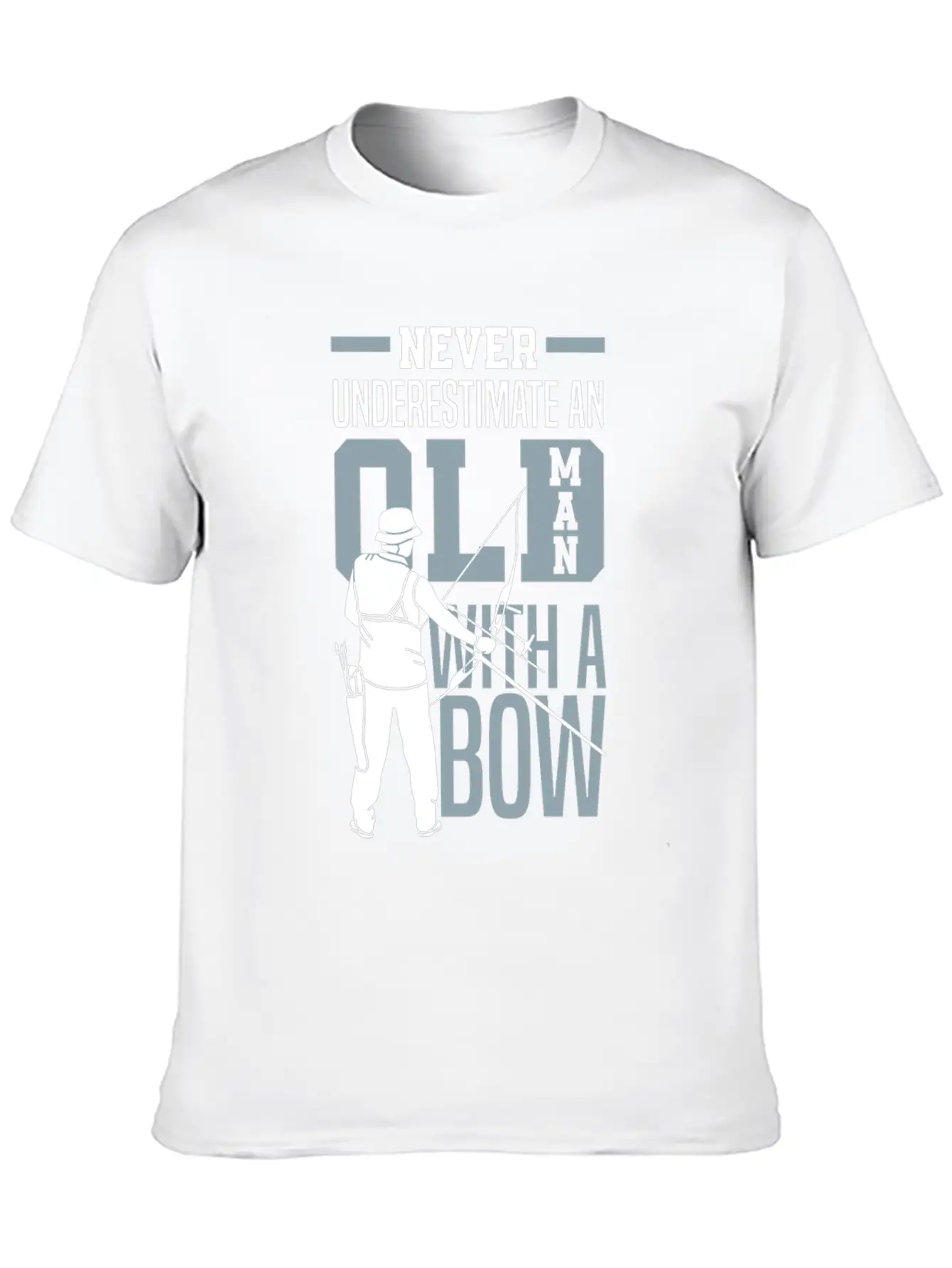 Never Underestimate An Old Man With A Bow Archery Modern Fit Casual T-Shirt – Clean And Versatile Design
