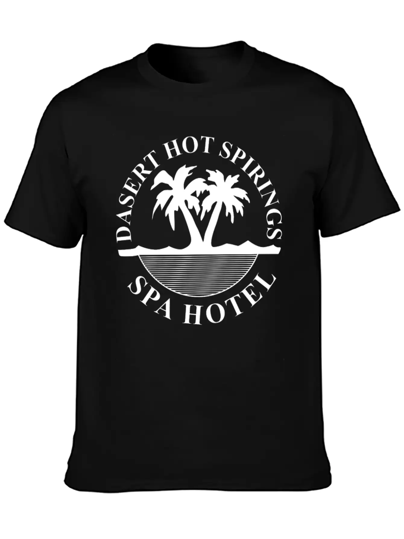 New Design Desert Hot Springs Spa Hotel Unisex Casual T-Shirt ��� Clean Design For Daily Comfort