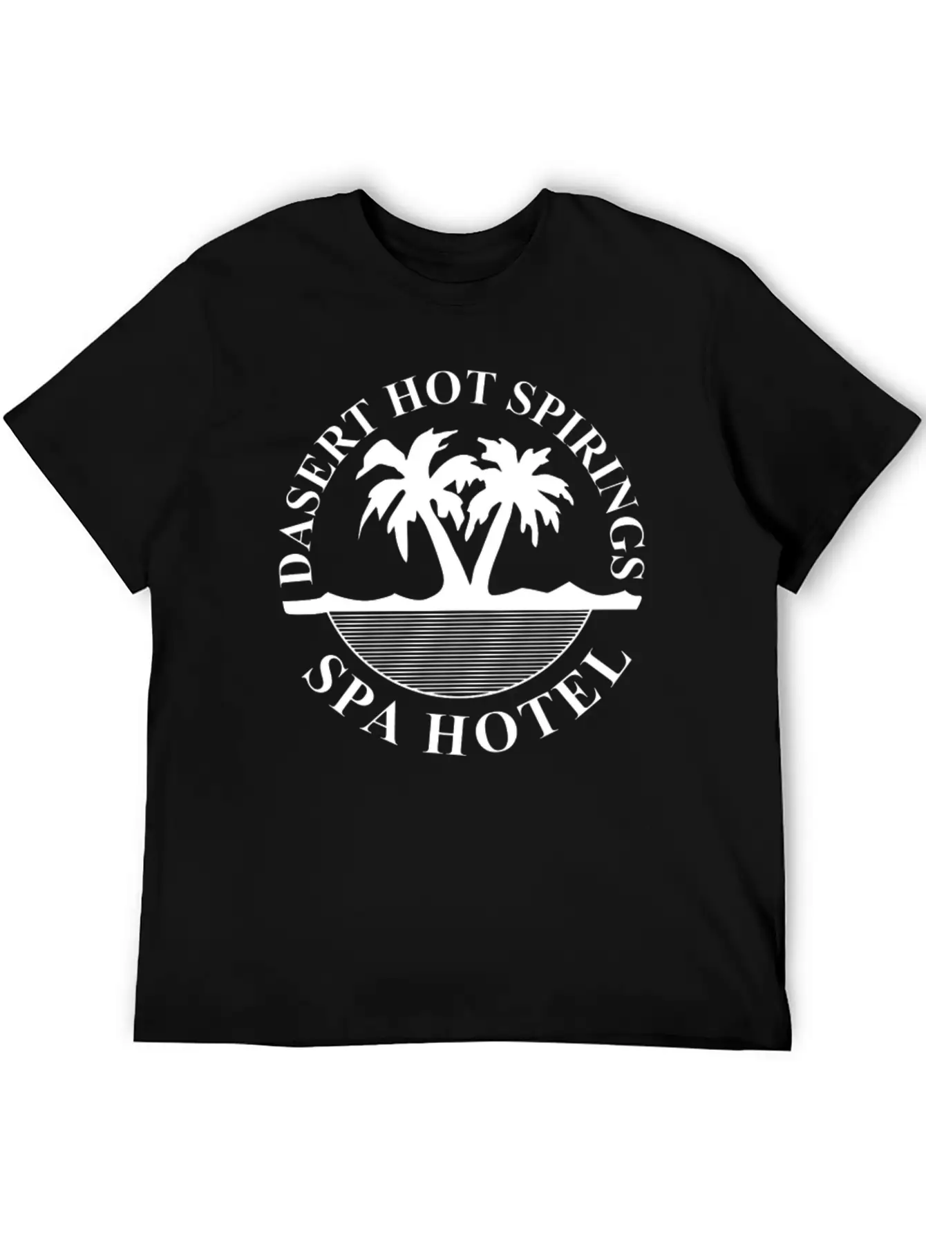 New Design Desert Hot Springs Spa Hotel Unisex Casual T-Shirt ��� Clean Design For Daily Comfort