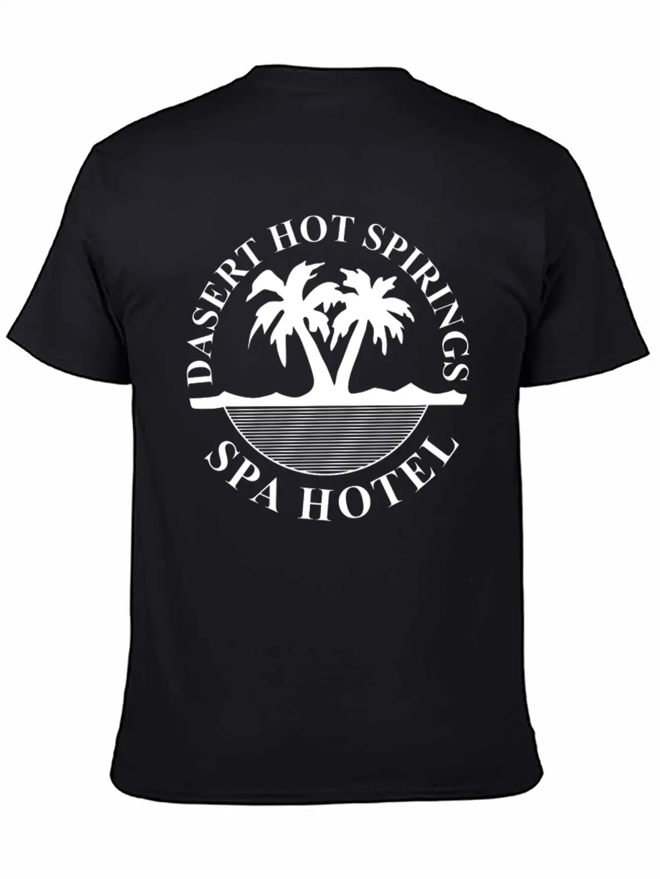 New Design Desert Hot Springs Spa Hotel Unisex Casual T-Shirt ��� Clean Design For Daily Comfort