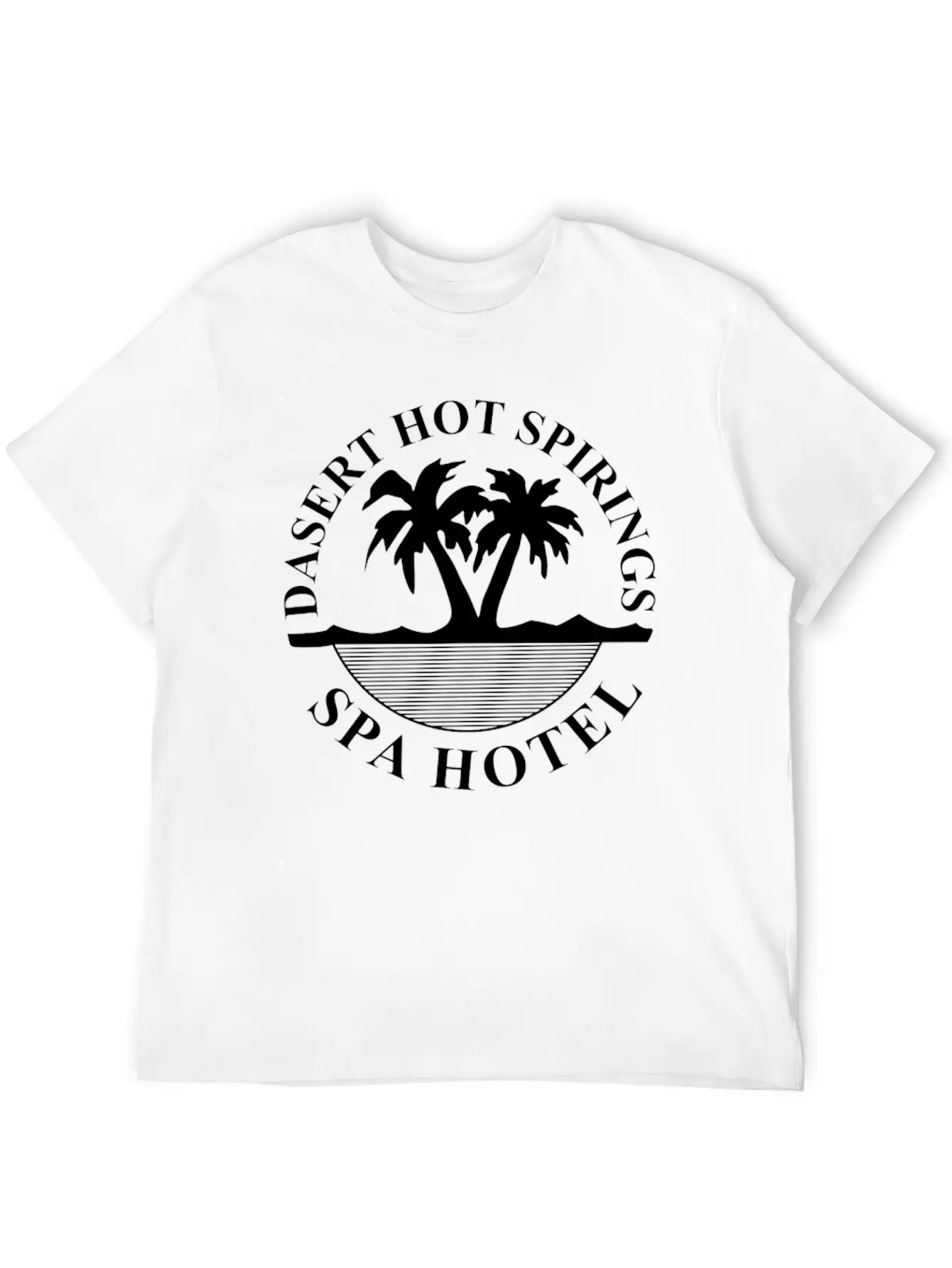 New Design Desert Hot Springs Spa Hotel Unisex Casual T-Shirt ��� Clean Design For Daily Comfort