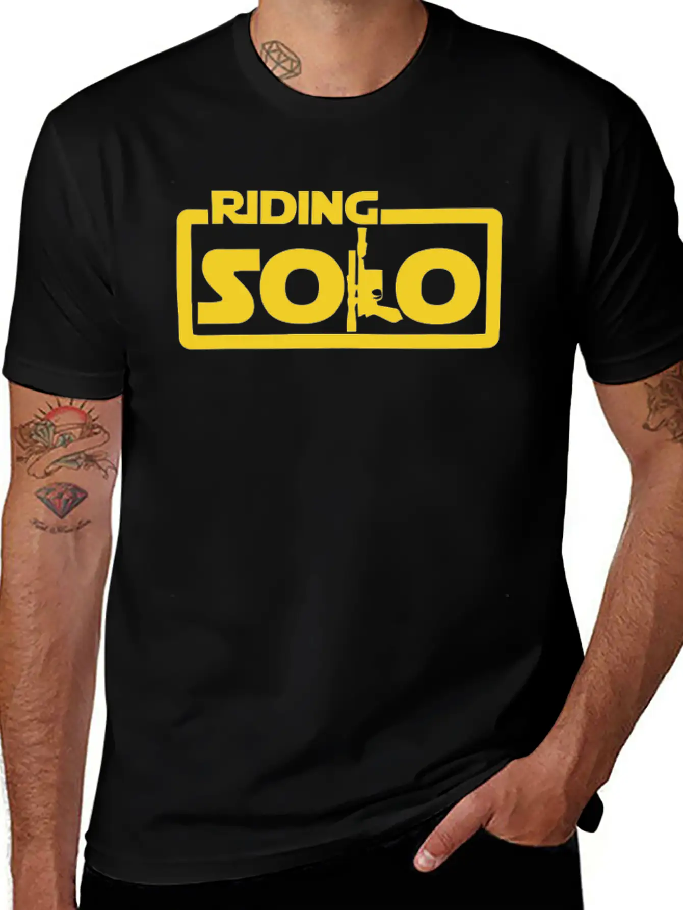 New Design Riding Solo Best Seller Lightweight Cotton T-Shirt – Daily Comfort Graphic Shirt
