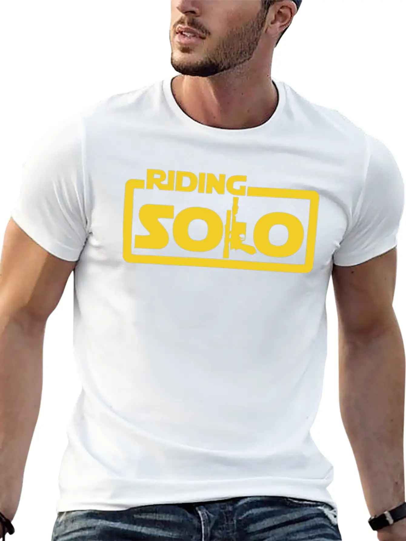 New Design Riding Solo Best Seller Lightweight Cotton T-Shirt – Daily Comfort Graphic Shirt