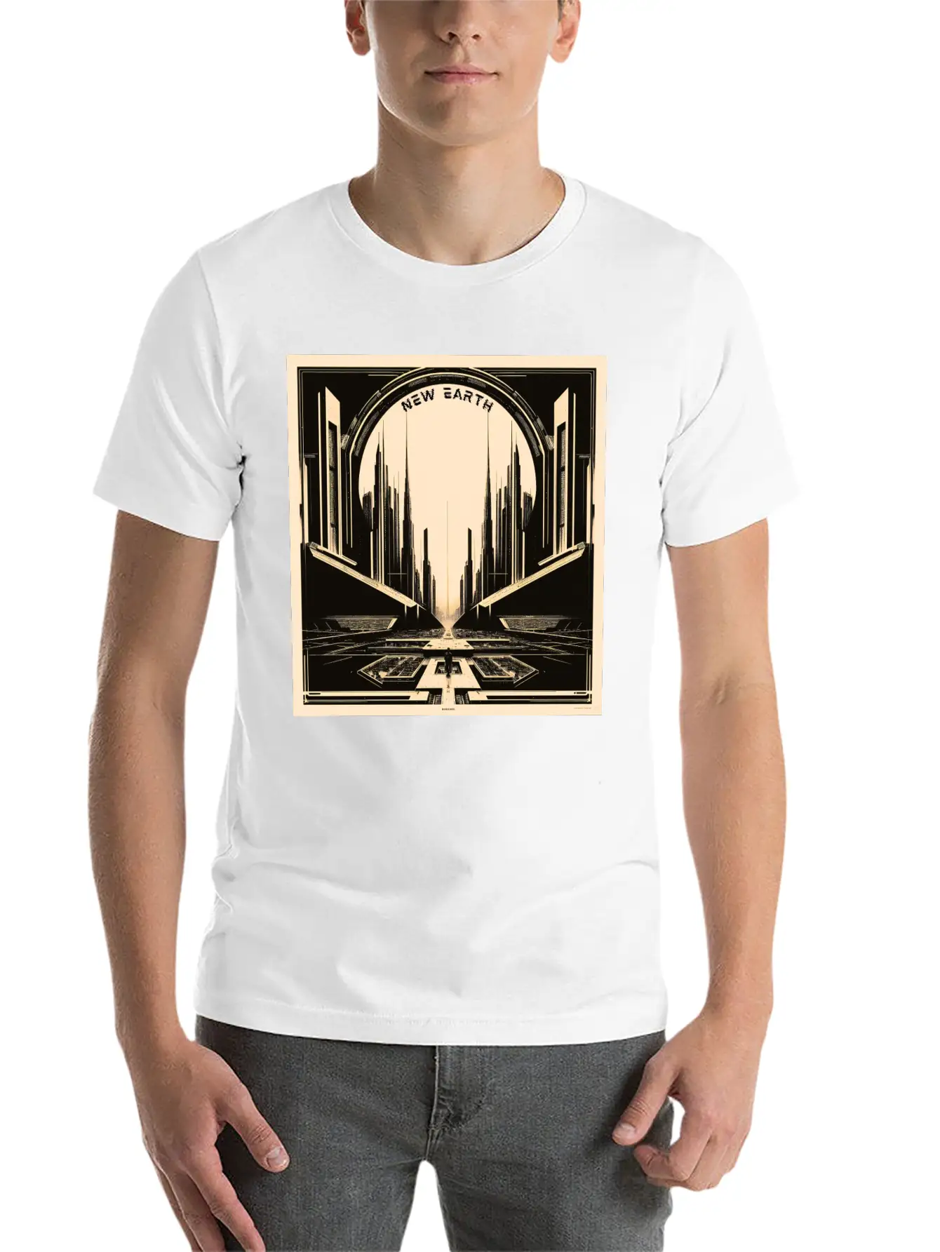 New Earth Lightweight Cotton T-Shirt – Daily Comfort Graphic Shirt