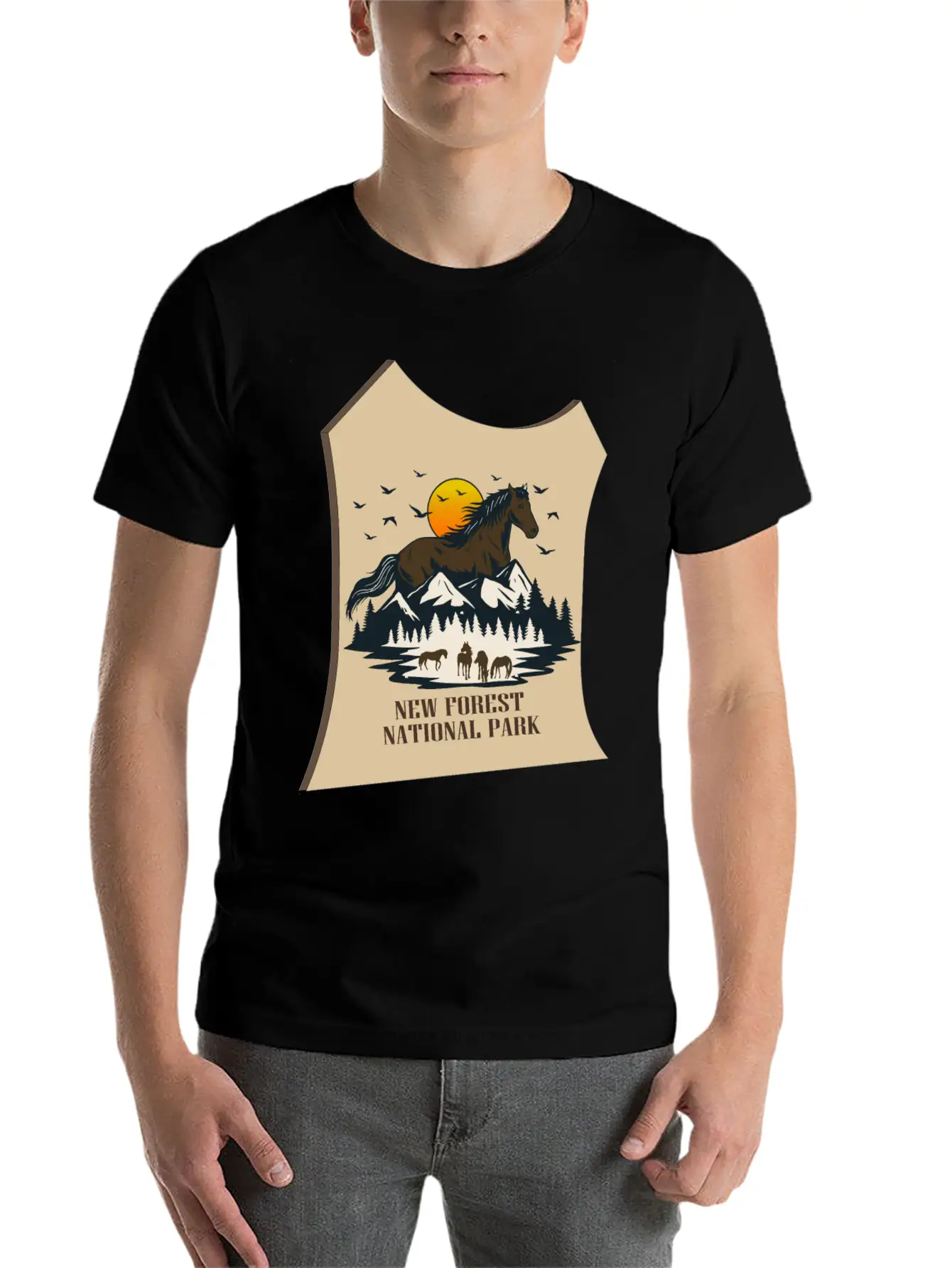 NEW Forest Park Basic Graphic T-Shirt – Daily Comfort In Soft Cotton