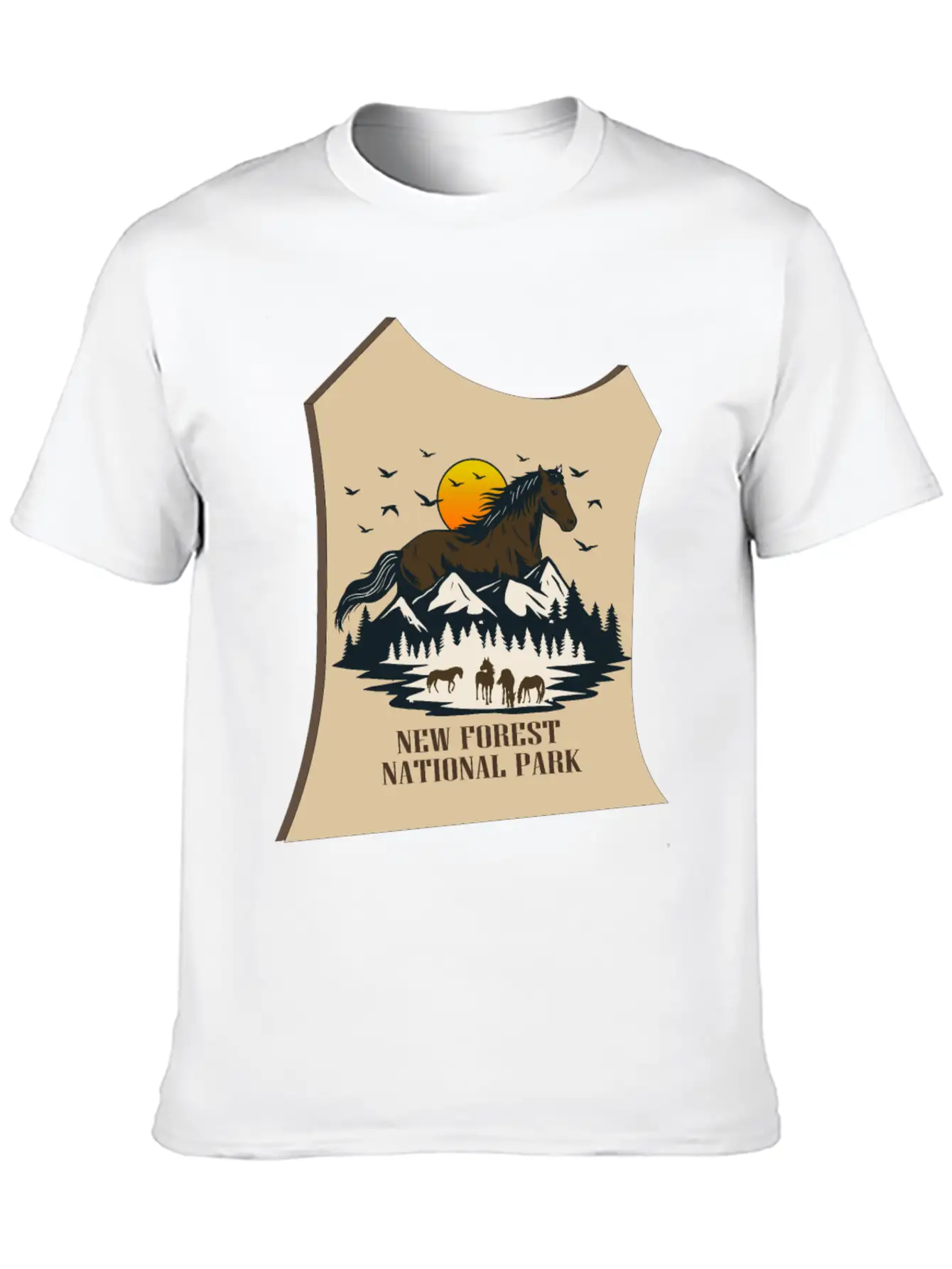 NEW Forest Park Basic Graphic T-Shirt – Daily Comfort In Soft Cotton