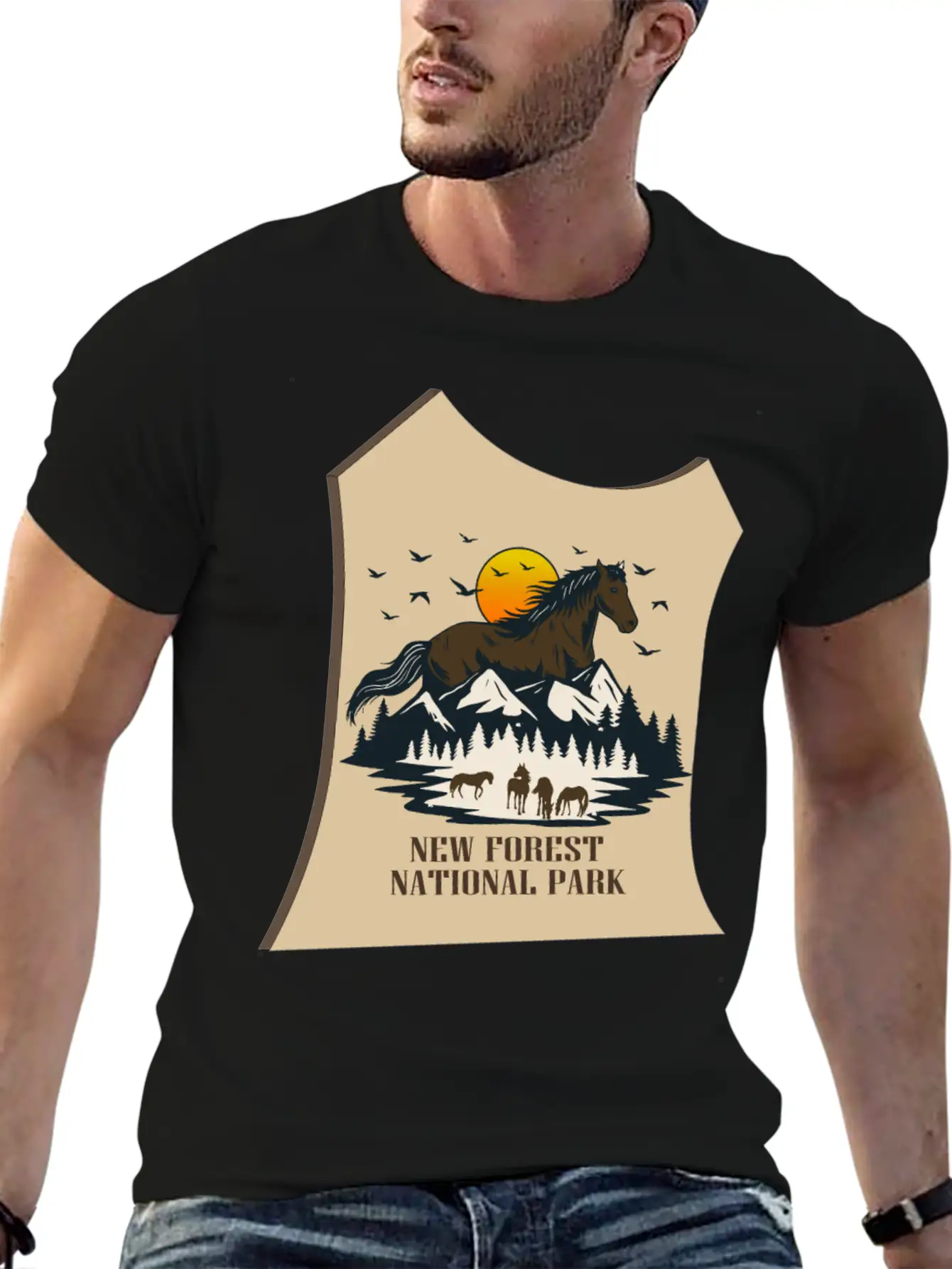 NEW Forest Park Basic Graphic T-Shirt – Daily Comfort In Soft Cotton