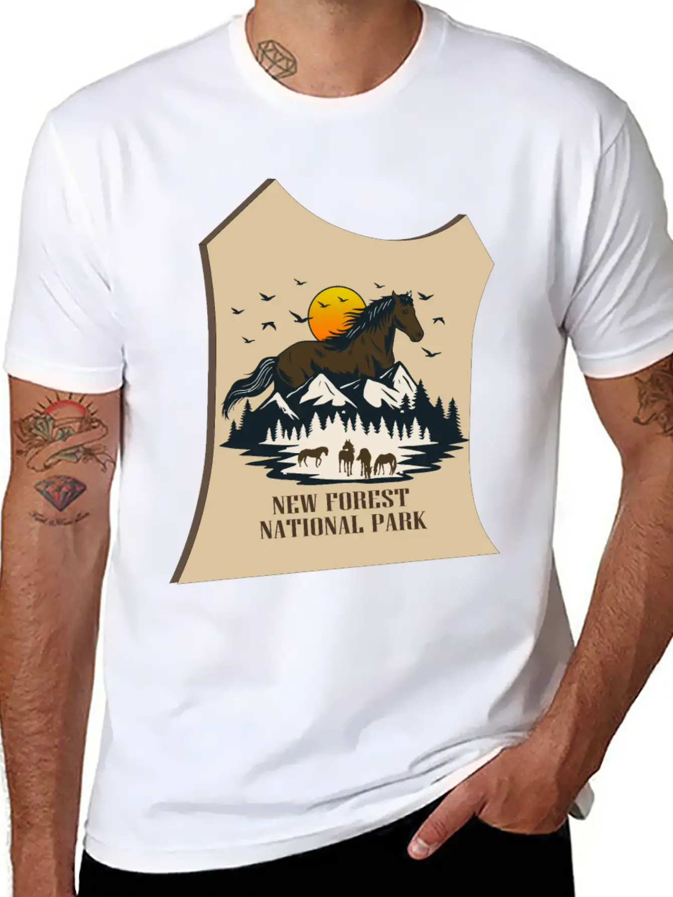 NEW Forest Park Basic Graphic T-Shirt – Daily Comfort In Soft Cotton
