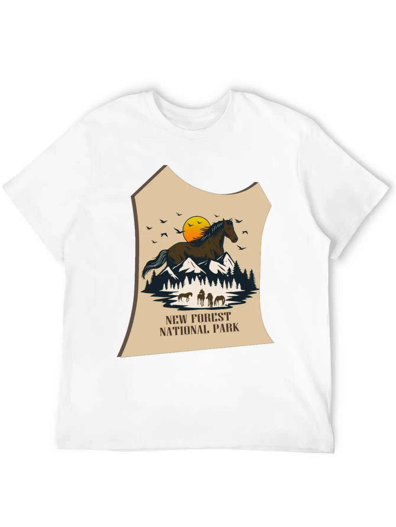 NEW Forest Park Basic Graphic T-Shirt – Daily Comfort In Soft Cotton