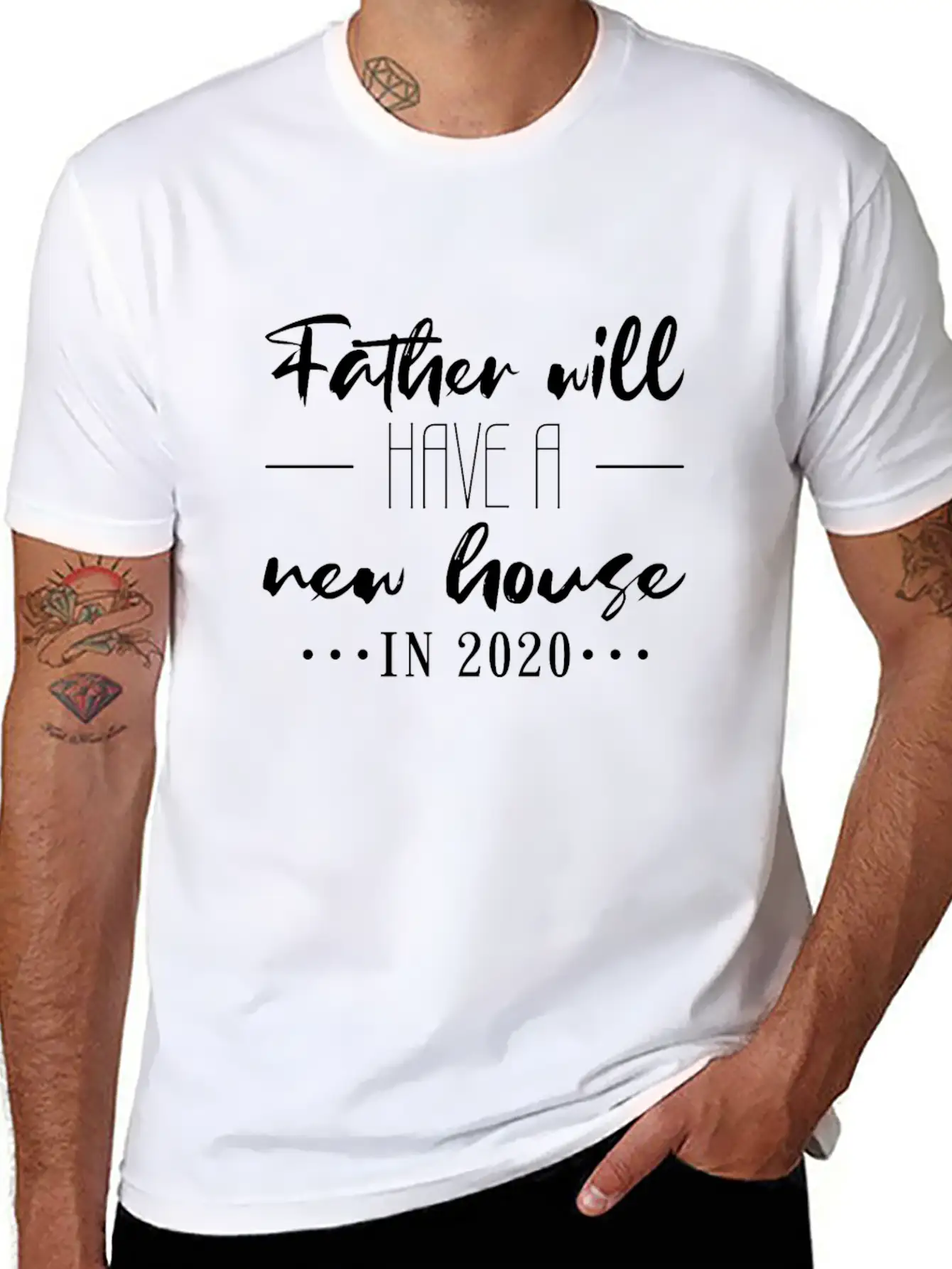 New House For Dad 2020 Lightweight Cotton T-Shirt – Daily Comfort Graphic Shirt