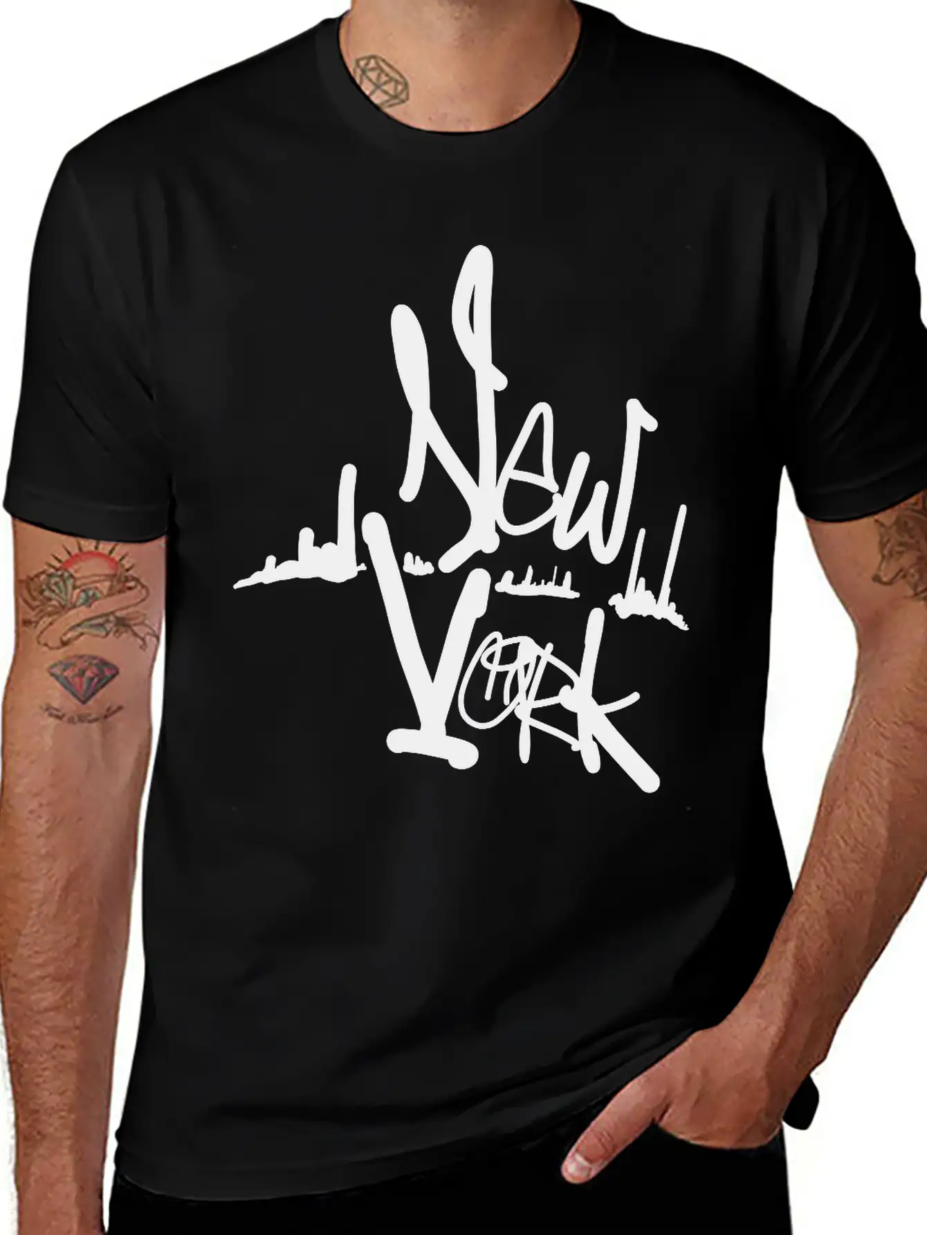 New York Art Unisex Casual T-Shirt ��� Clean Design For Daily Comfort
