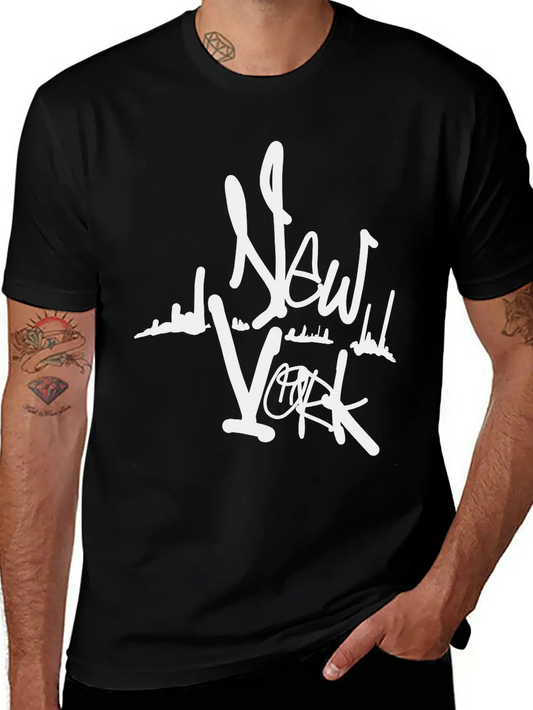 New York Art Unisex Casual T-Shirt ��� Clean Design For Daily Comfort