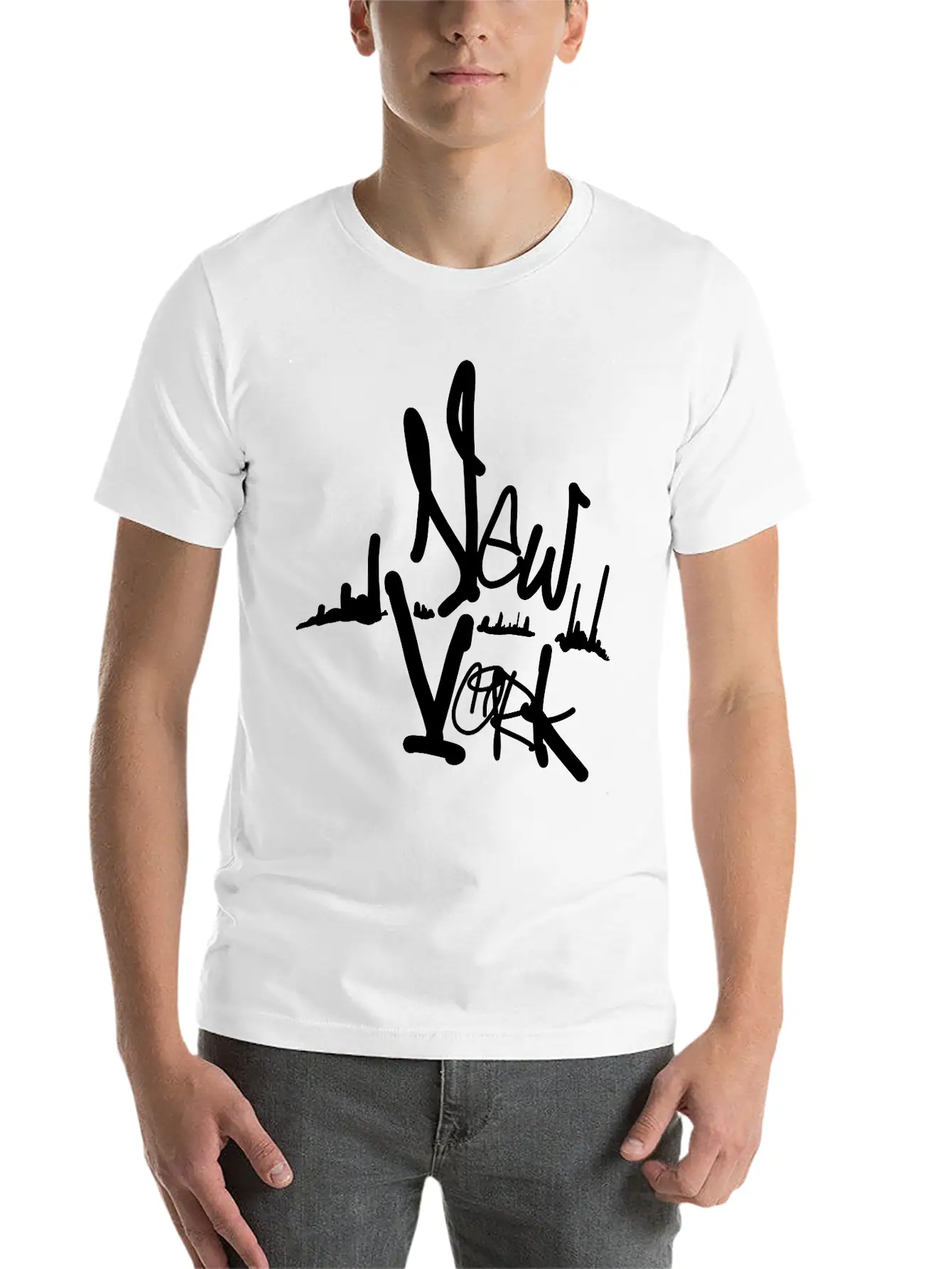 New York Art Unisex Casual T-Shirt ��� Clean Design For Daily Comfort