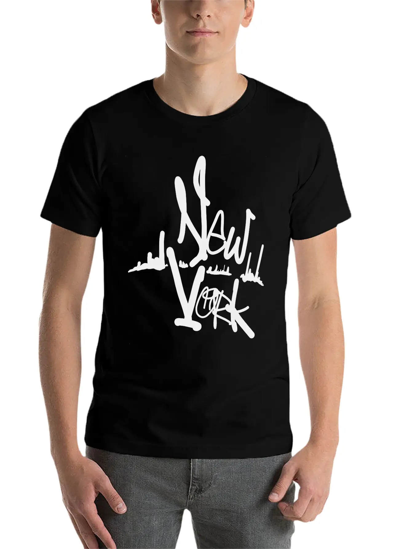 New York Art Unisex Casual T-Shirt ��� Clean Design For Daily Comfort