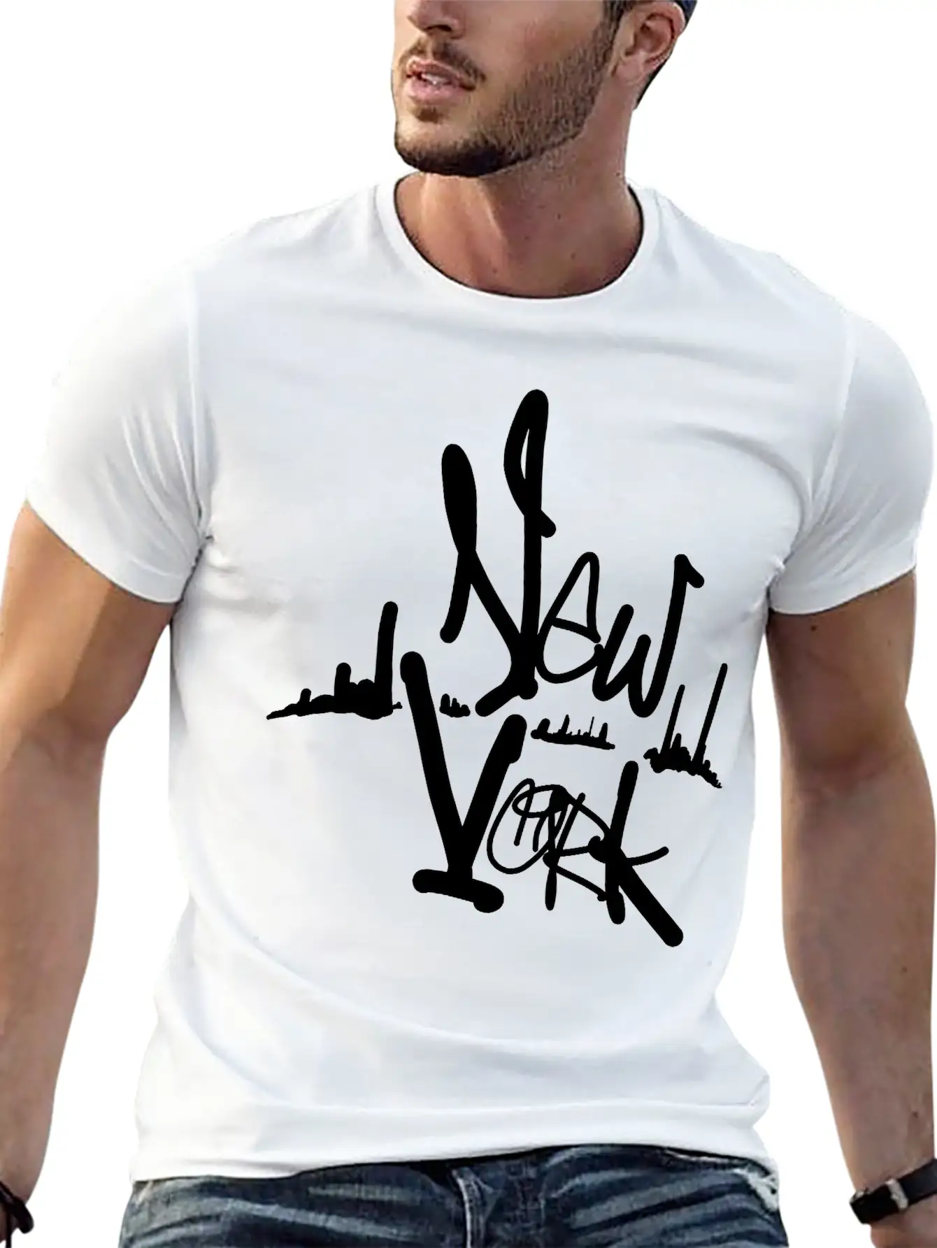 New York Art Unisex Casual T-Shirt ��� Clean Design For Daily Comfort