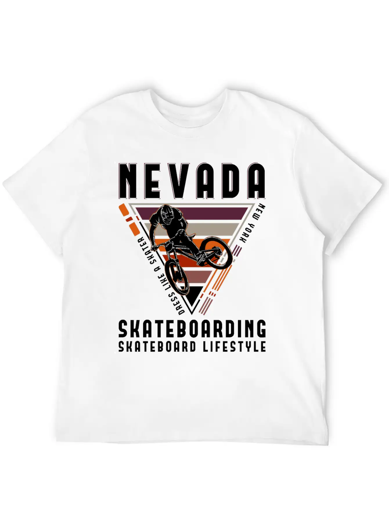 New York Skateboarding Skateboard Lifestyle Tshirt Unisex Casual T-Shirt ��� Clean Design For Daily Comfort