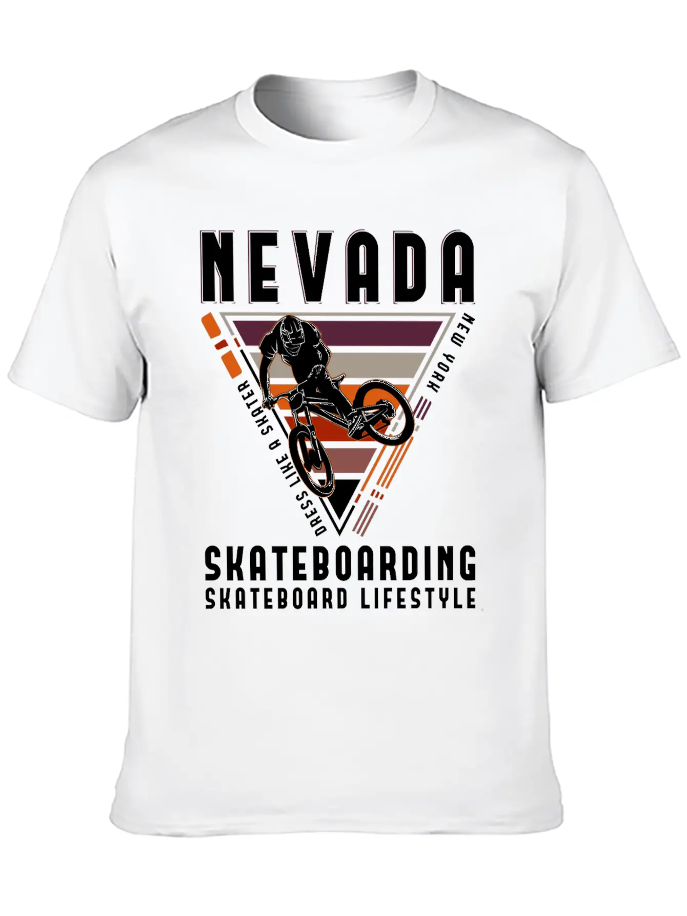 New York Skateboarding Skateboard Lifestyle Tshirt Unisex Casual T-Shirt ��� Clean Design For Daily Comfort