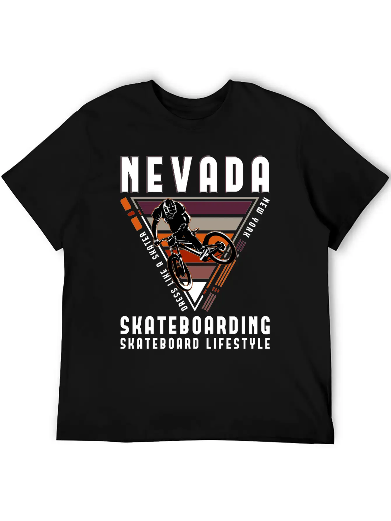 New York Skateboarding Skateboard Lifestyle Tshirt Unisex Casual T-Shirt ��� Clean Design For Daily Comfort