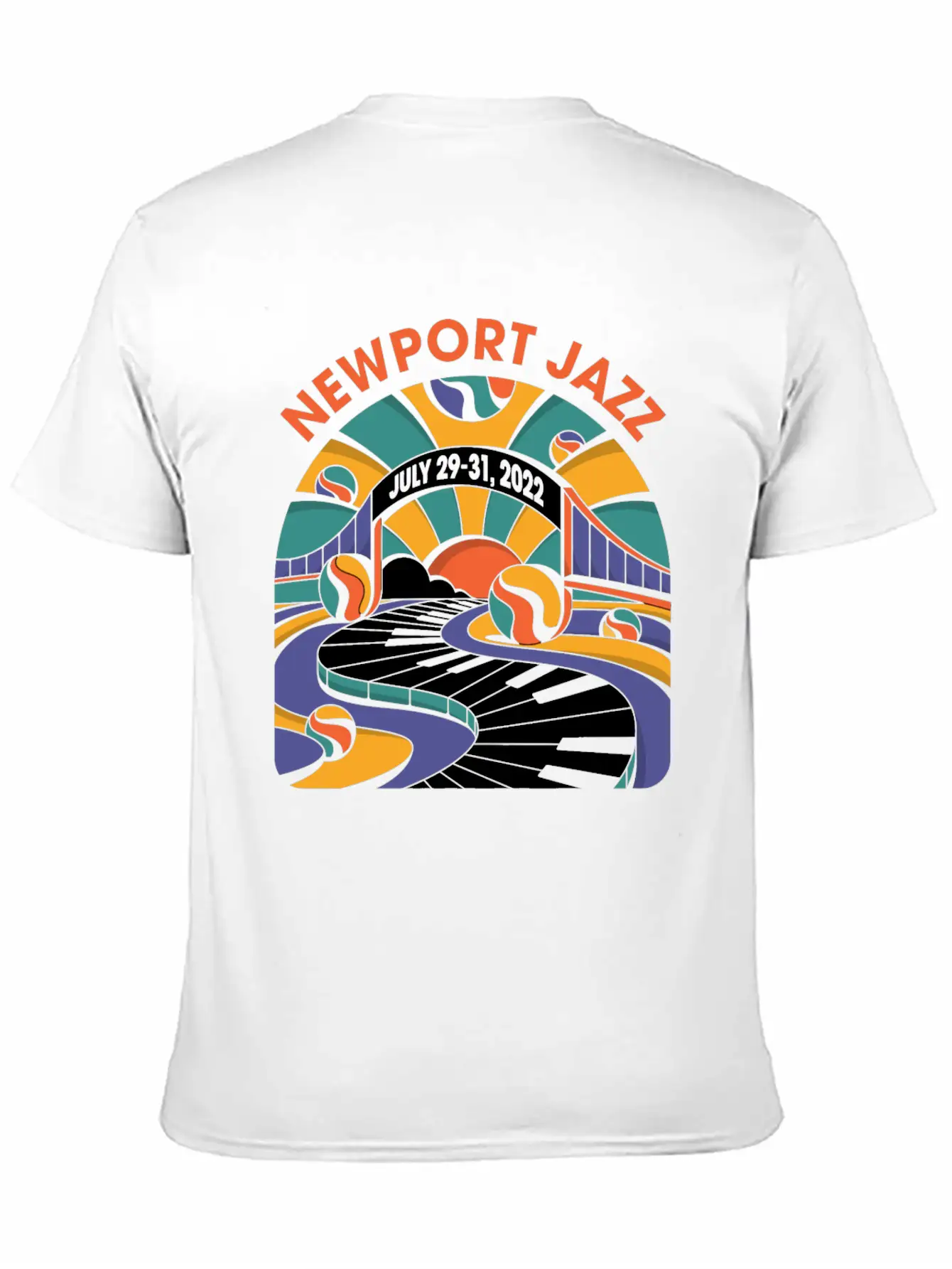 NEWPORT JAZZ FEST 2022 Lightweight Cotton T-Shirt – Daily Comfort Graphic Shirt