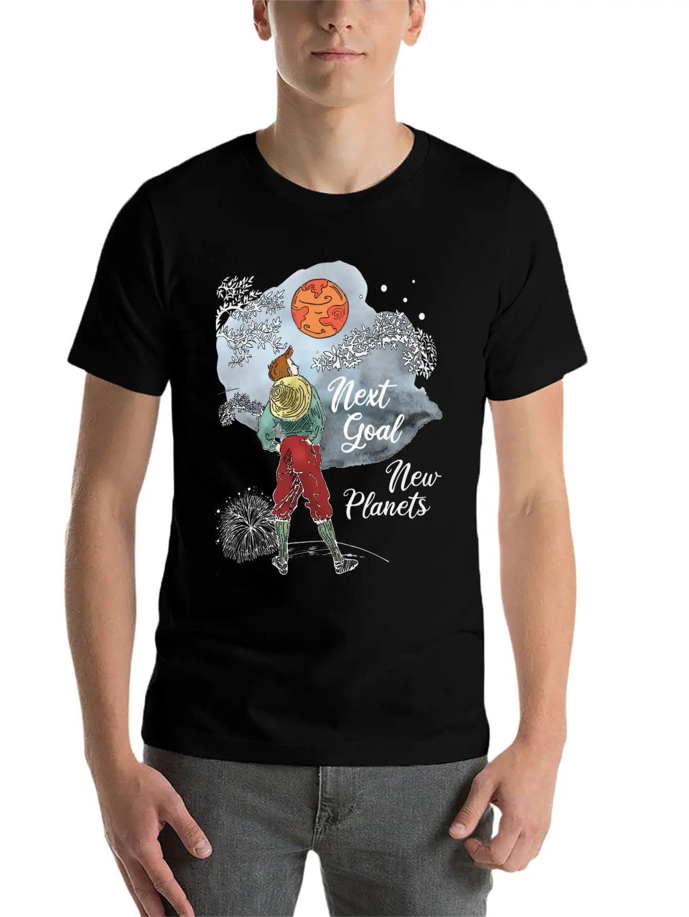 Next Goal New Planets Unisex Casual T-Shirt – Clean Design For Daily Comfort
