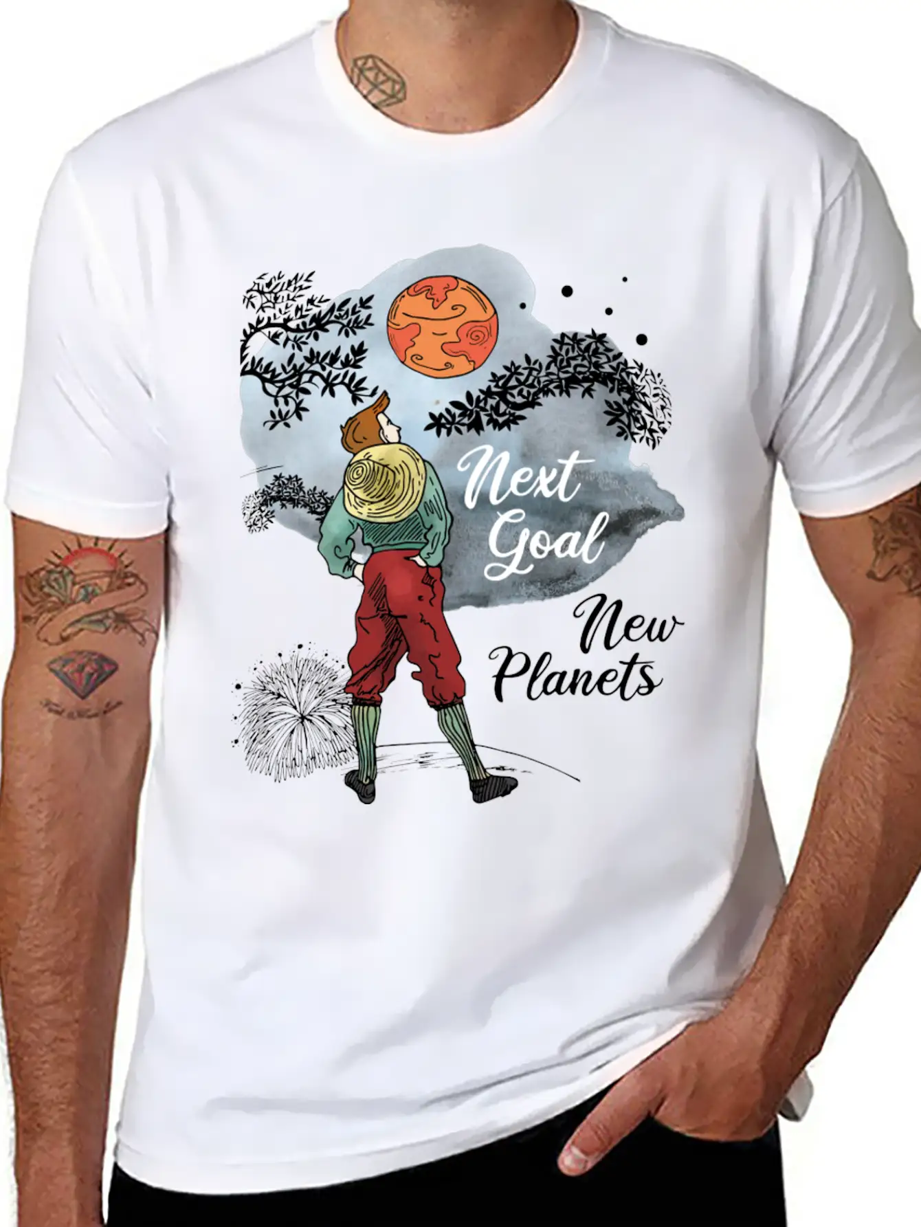 Next Goal New Planets Unisex Casual T-Shirt – Clean Design For Daily Comfort
