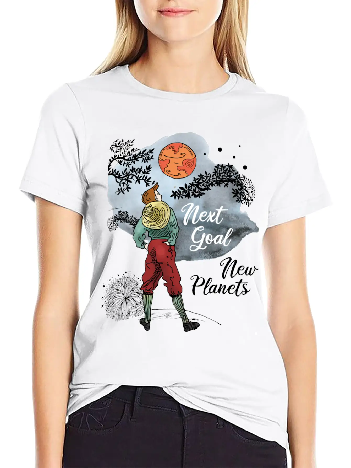 Next Goal New Planets Unisex Casual T-Shirt – Clean Design For Daily Comfort