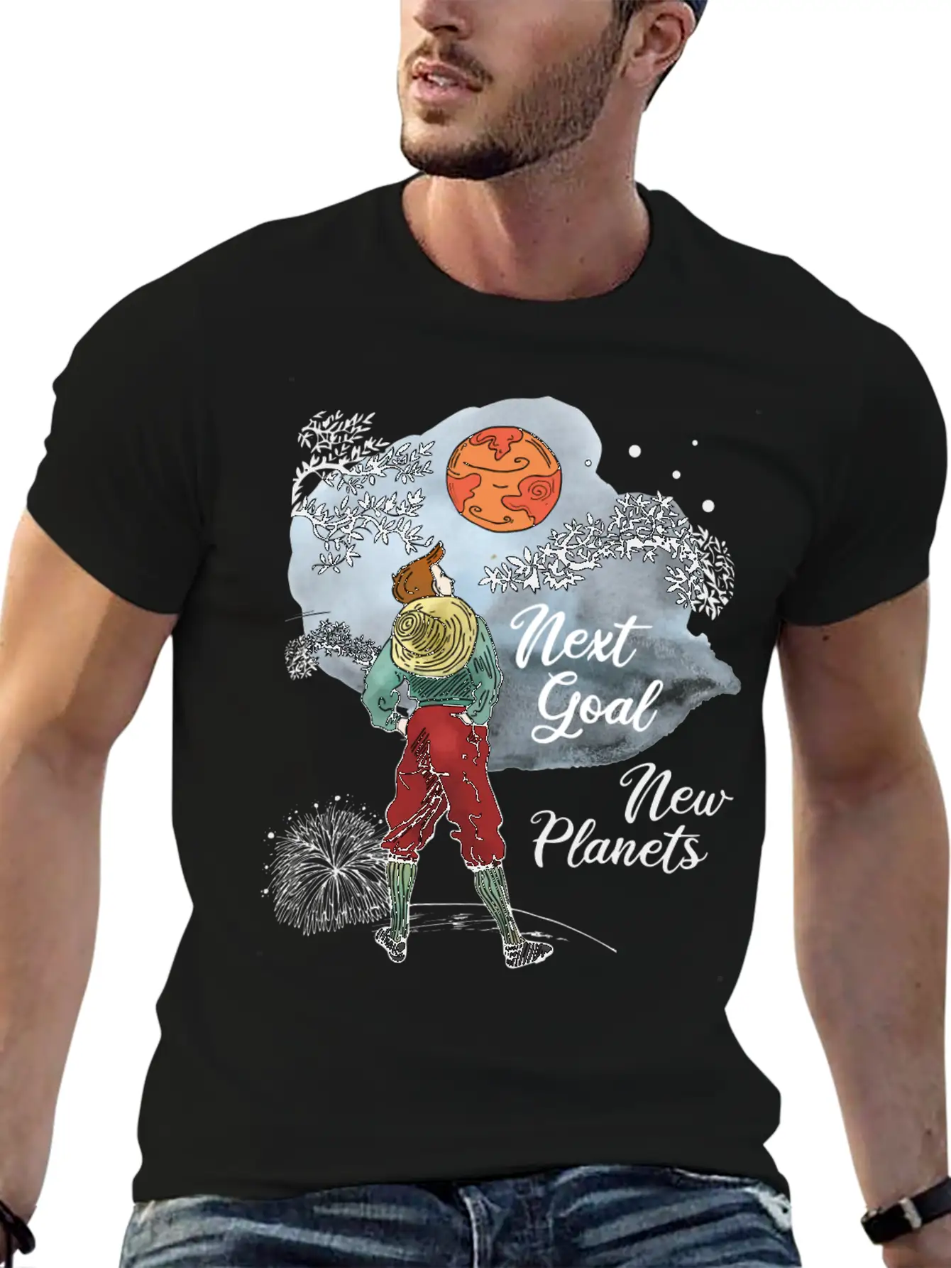 Next Goal New Planets Unisex Casual T-Shirt – Clean Design For Daily Comfort