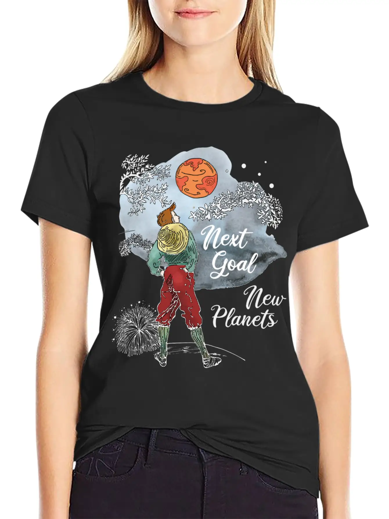 Next Goal New Planets Unisex Casual T-Shirt – Clean Design For Daily Comfort