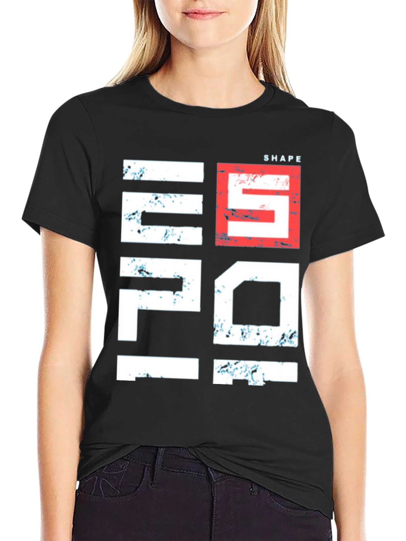 Shape 5IVE Black Graphic T-Shirt