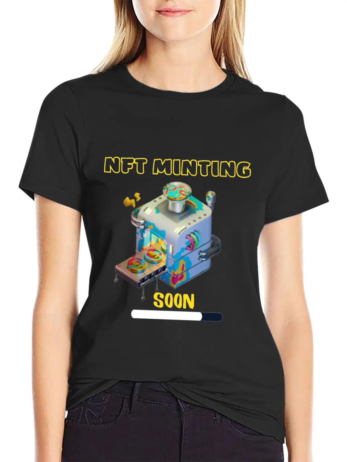 Nft Minting Soon, Nft Lover, Nft Investisor Gift Modern Fit Casual T-Shirt ��� Clean And Versatile Design