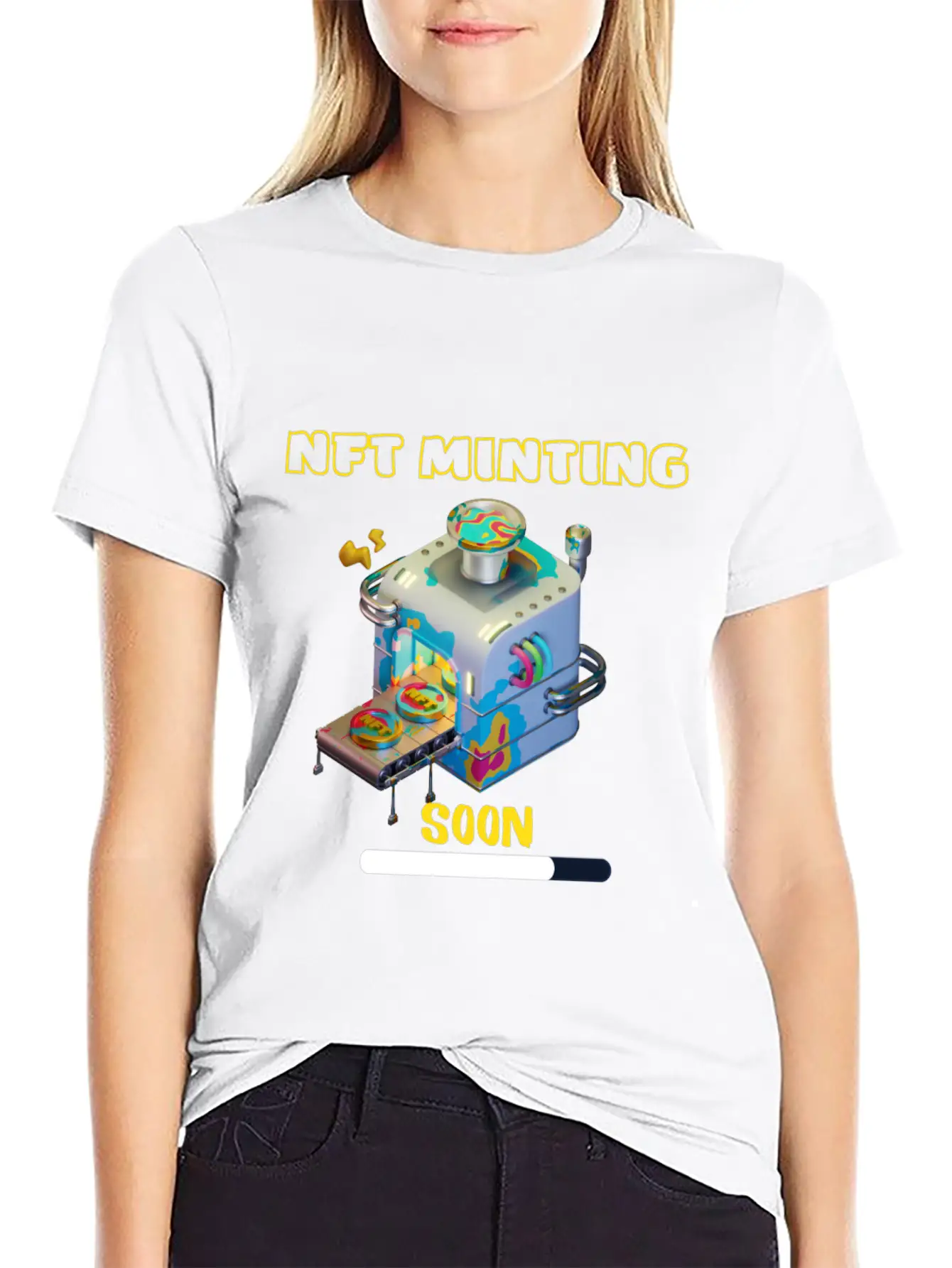 Nft Minting Soon, Nft Lover, Nft Investisor Gift Modern Fit Casual T-Shirt ��� Clean And Versatile Design