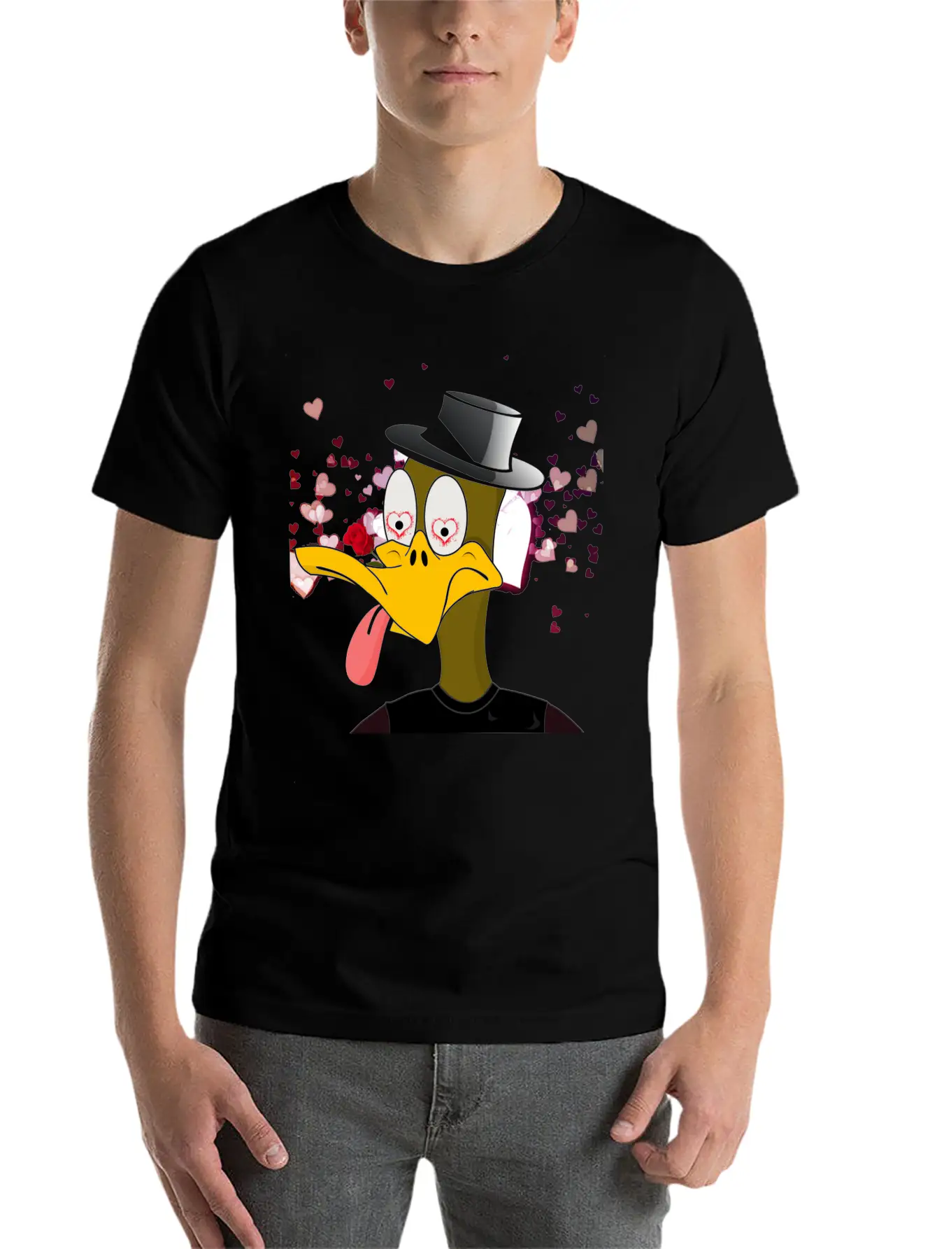 NFT - Nerd Duck ( D-002 ) Essential Cotton Tee For Daily Outfits – Unisex Style