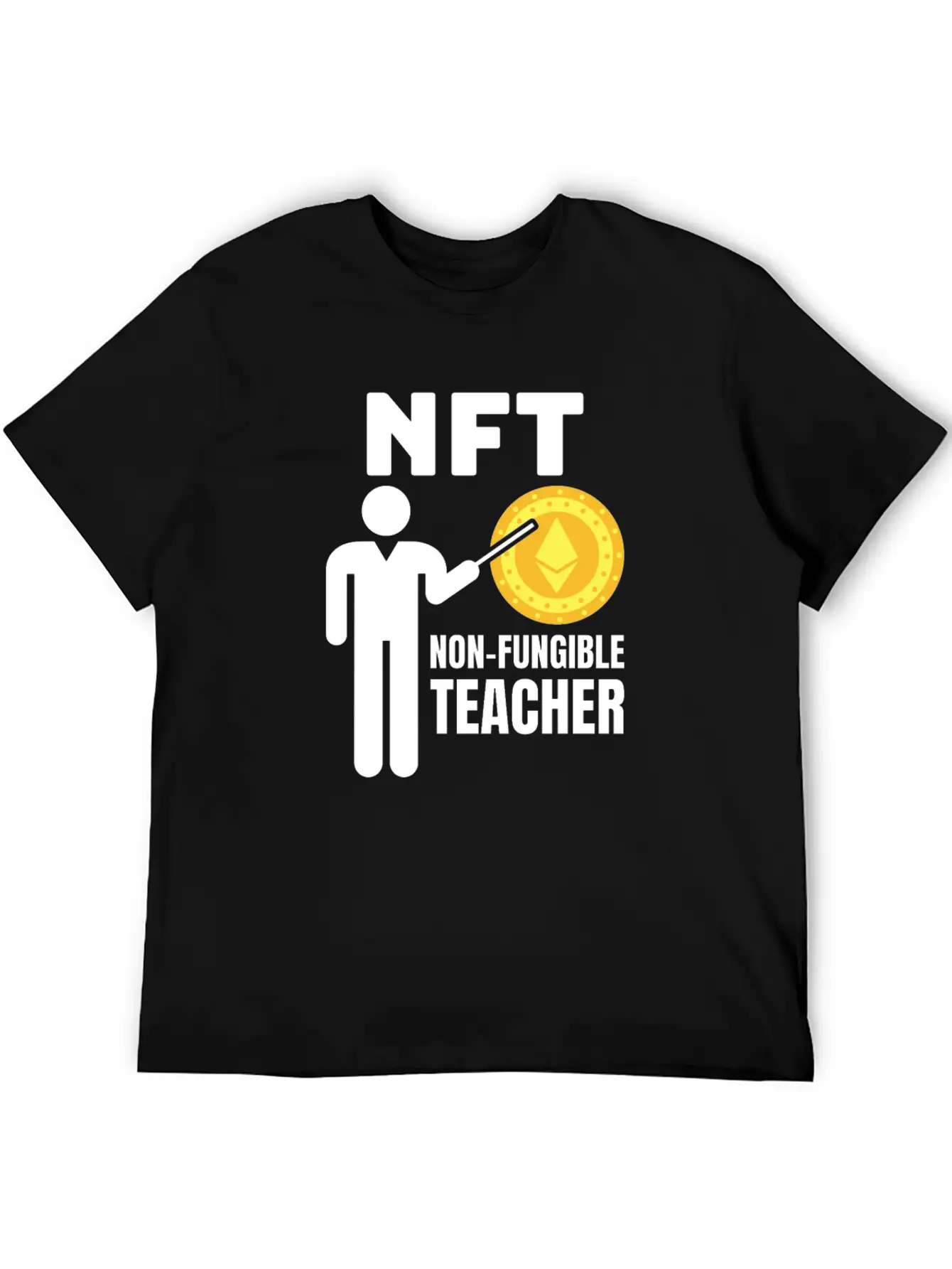 NFT - Non Fungible Teacher - Digital Crypto Classic Fit Graphic Tee For Daily Comfort – Unisex Cotton Shirt