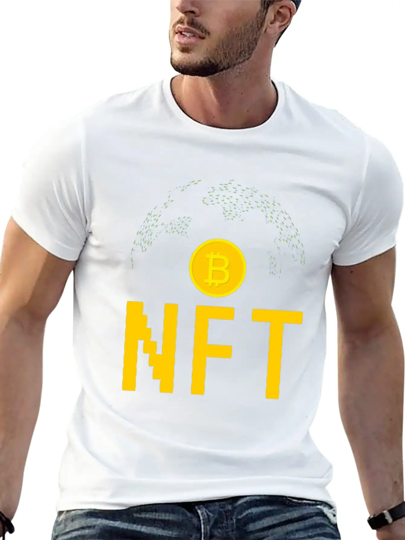 NFT Non-Fungible Token NFTs Funny BTC Lightweight Cotton T-Shirt – Daily Comfort Graphic Shirt