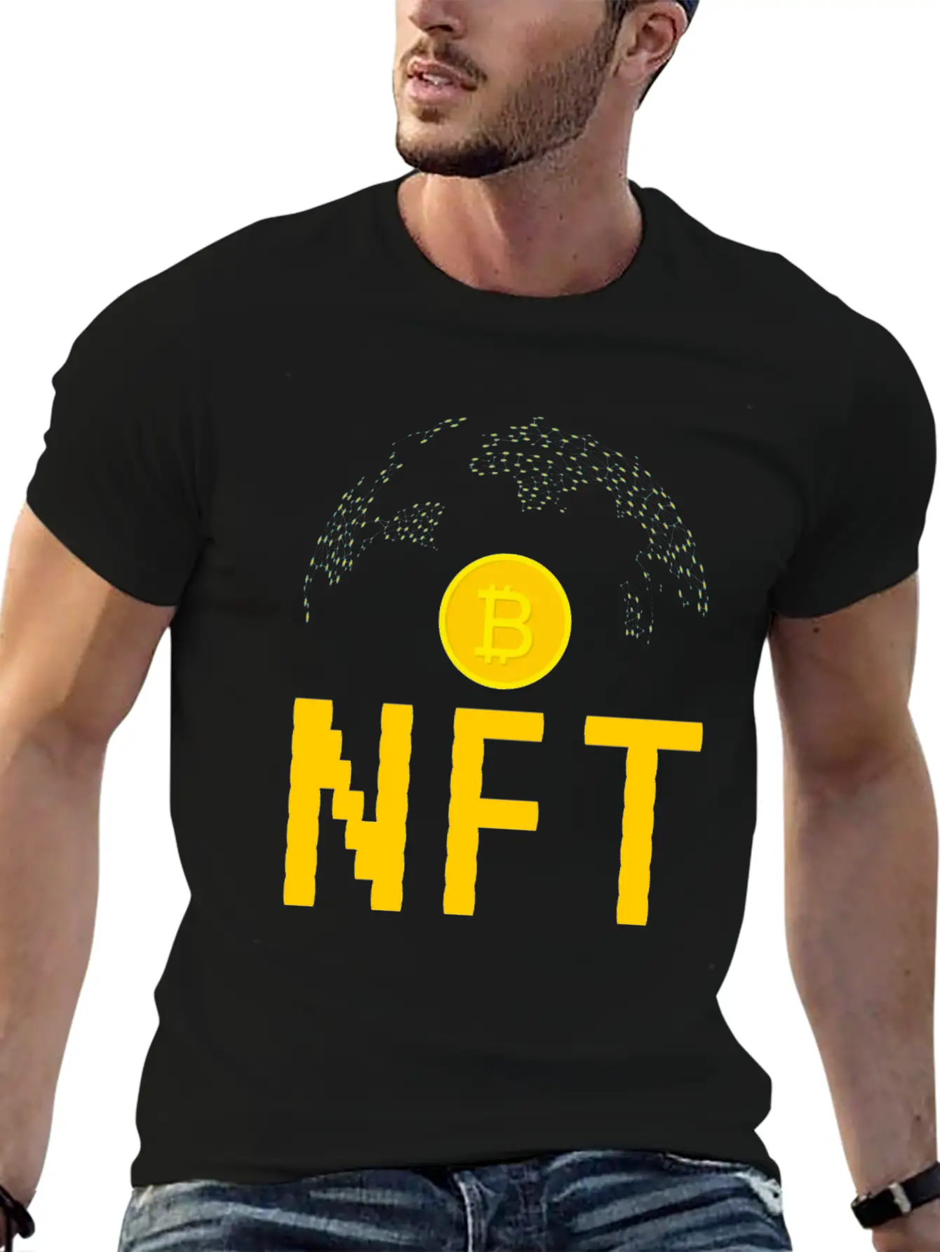 NFT Non-Fungible Token NFTs Funny BTC Lightweight Cotton T-Shirt – Daily Comfort Graphic Shirt