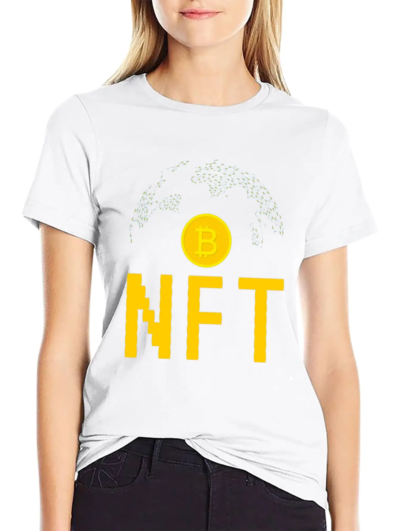 NFT Non-Fungible Token NFTs Funny BTC Lightweight Cotton T-Shirt – Daily Comfort Graphic Shirt