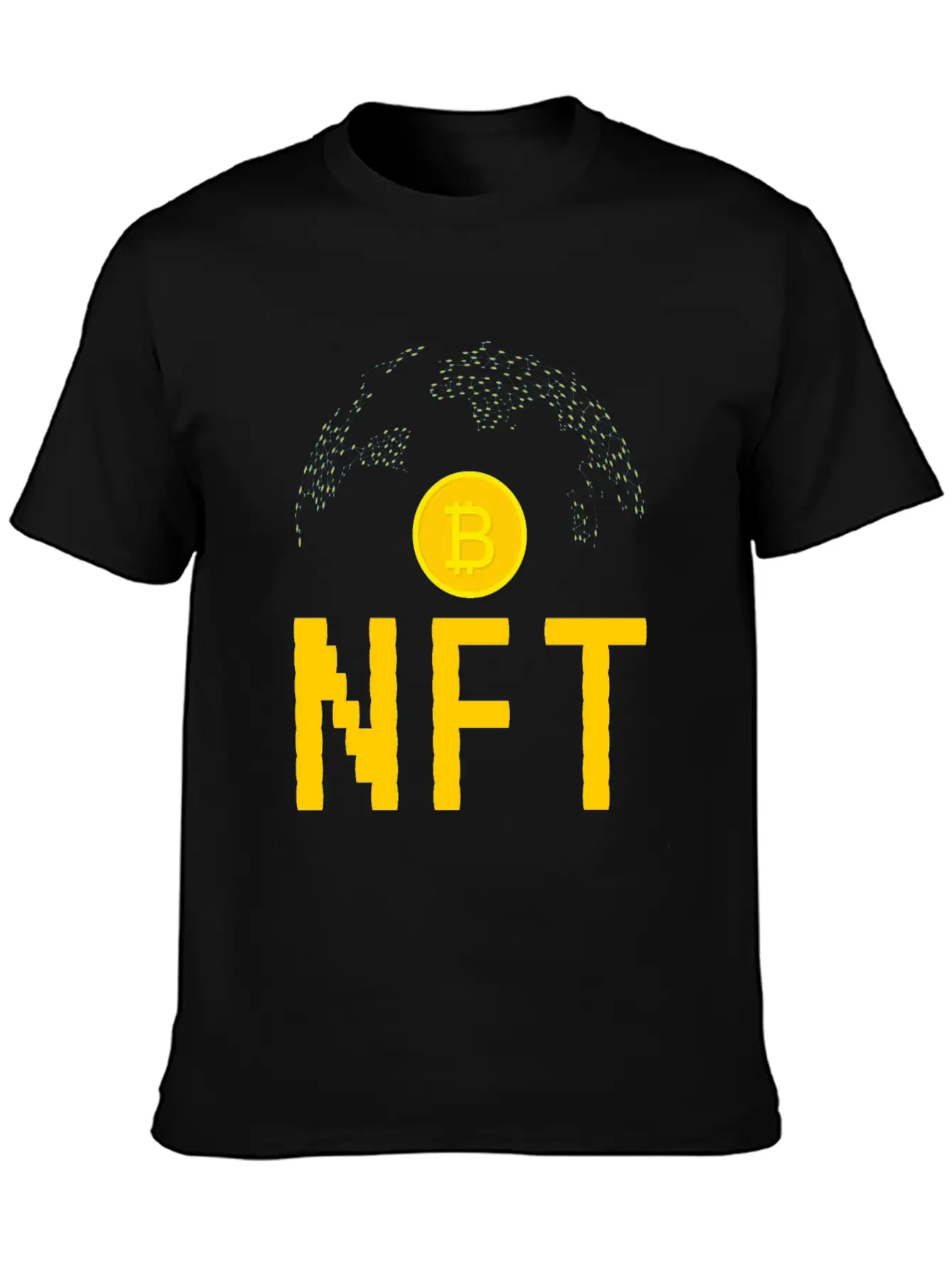 NFT Non-Fungible Token NFTs Funny BTC Lightweight Cotton T-Shirt – Daily Comfort Graphic Shirt